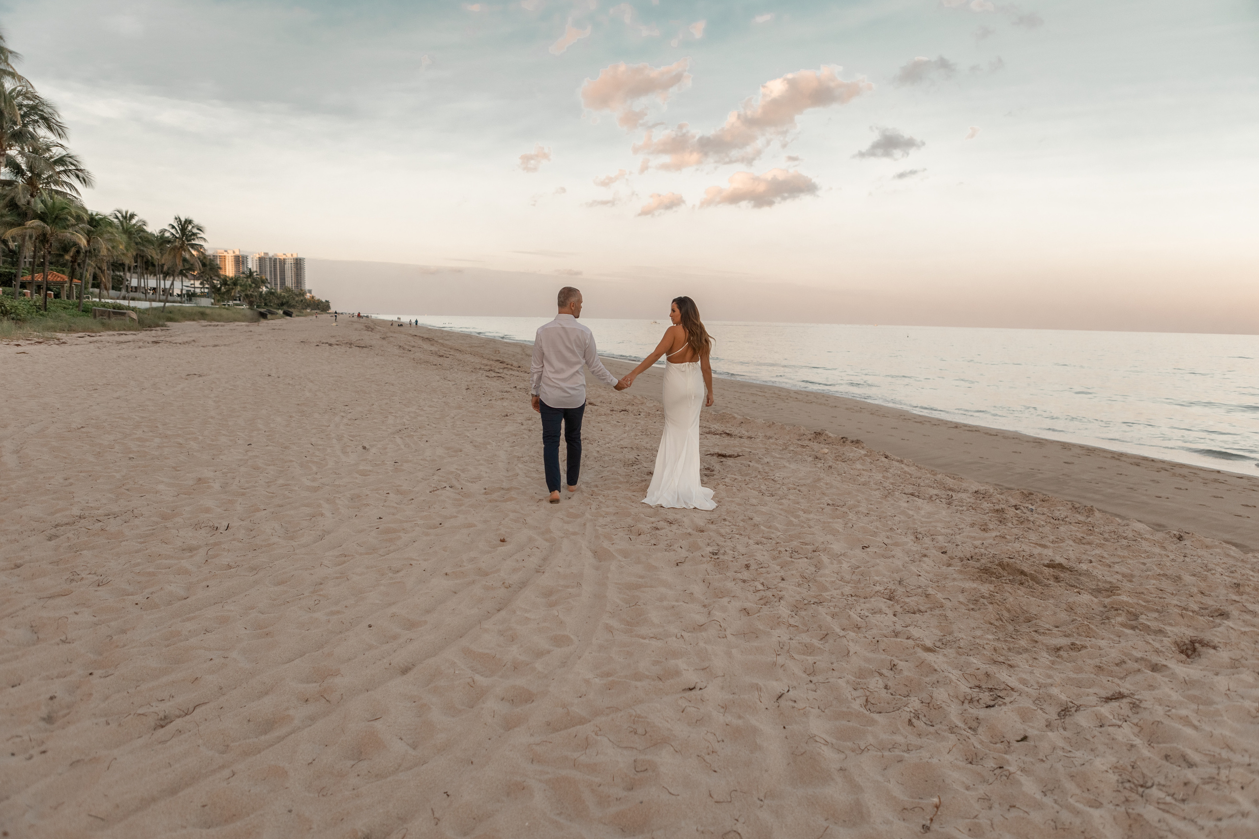 Sunset on the beach. My name is Kate and I am family and wedding photographer