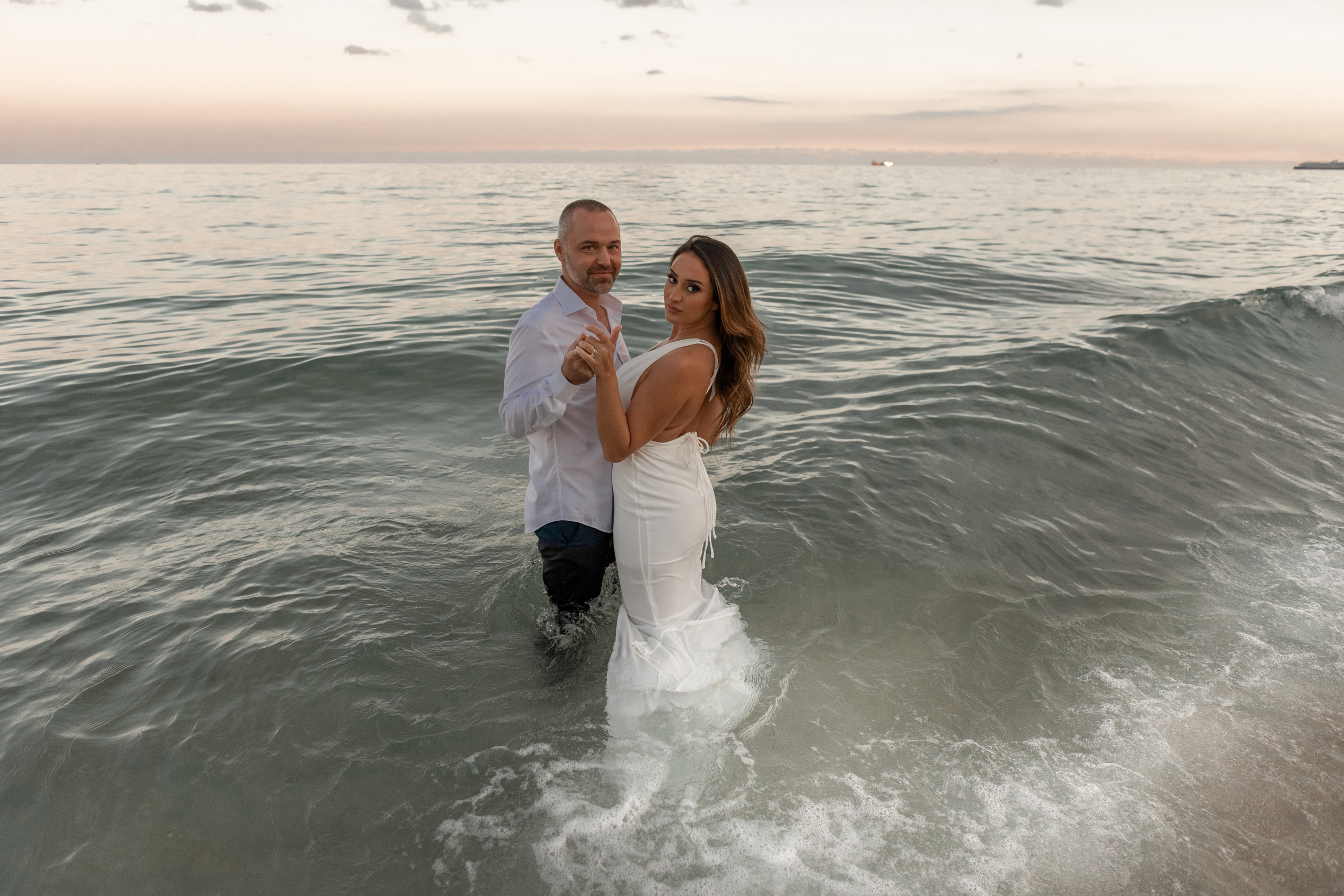 Sunset on the beach. My name is Kate and I am family and wedding photographer