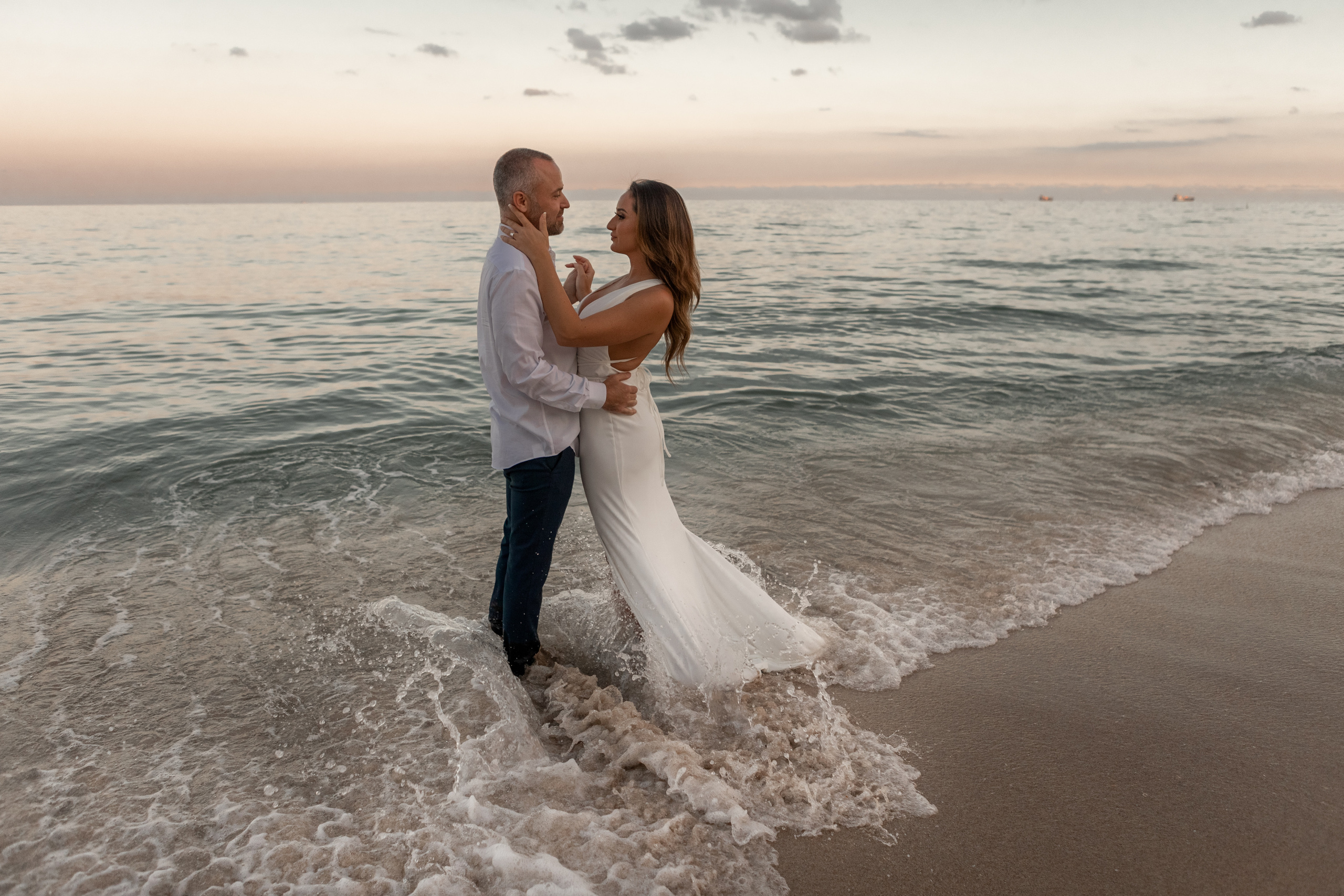 Sunset on the beach. My name is Kate and I am family and wedding photographer