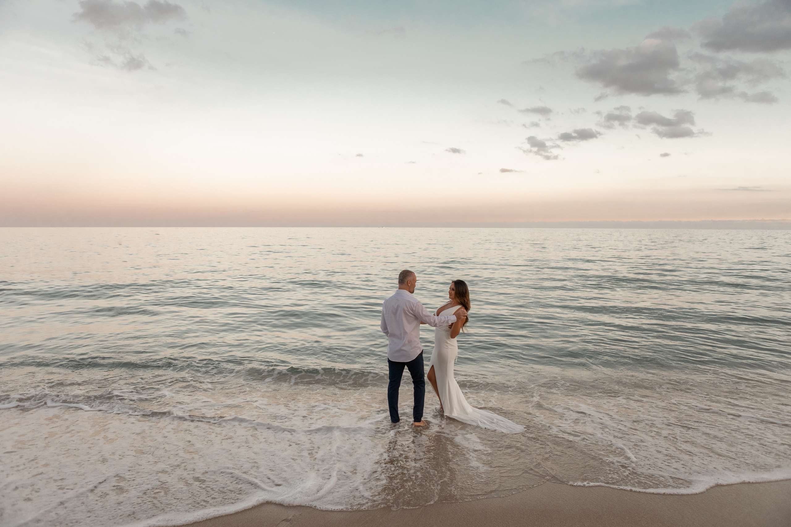 Sunset on the beach. My name is Kate and I am family and wedding photographer