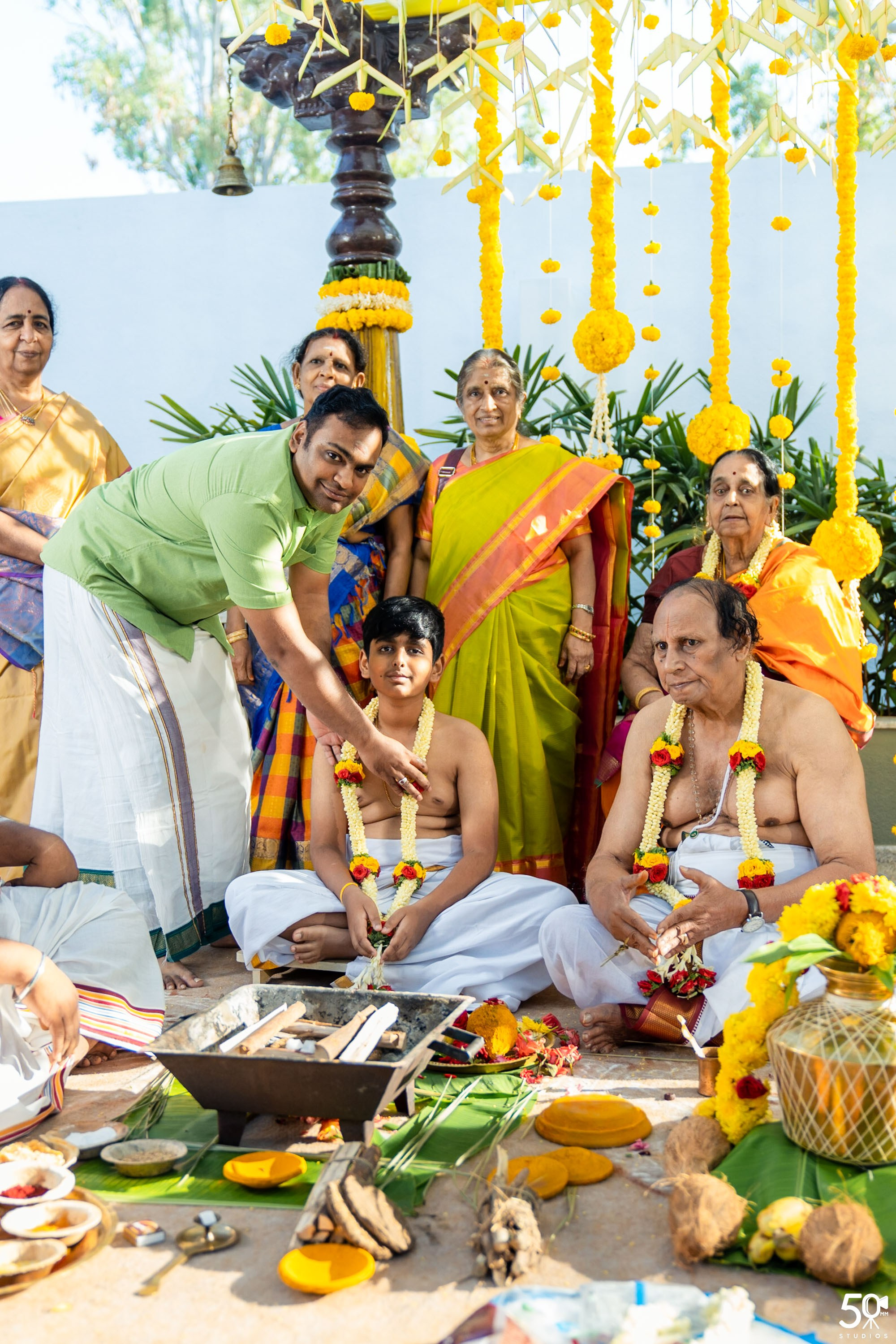 SANJAY AND SAKETH UPANAYANA. 50mm STUDIOS