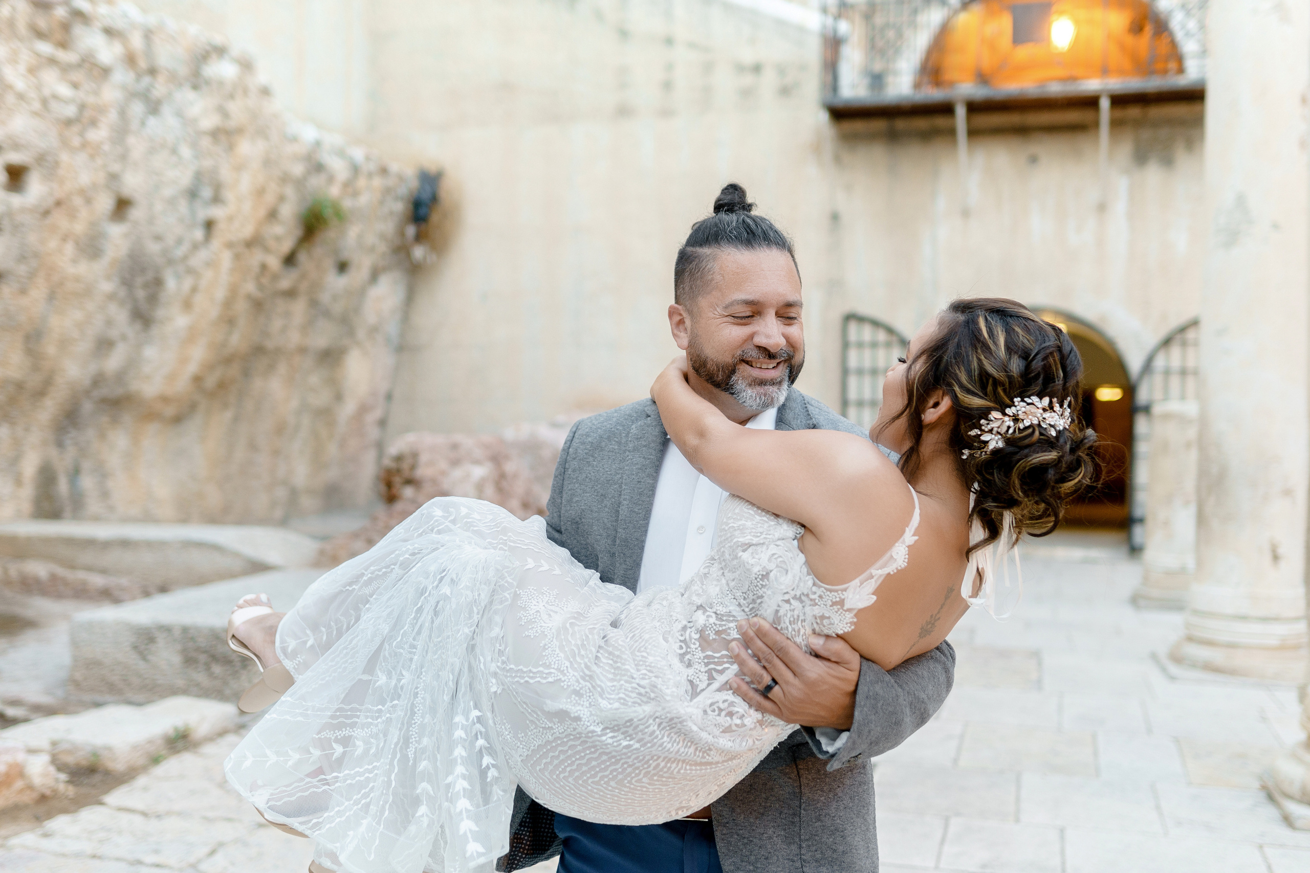 Свадебная прогулка в Иерусалиме, Розмари и Ортега. Фотограф и видеограф в Португалии