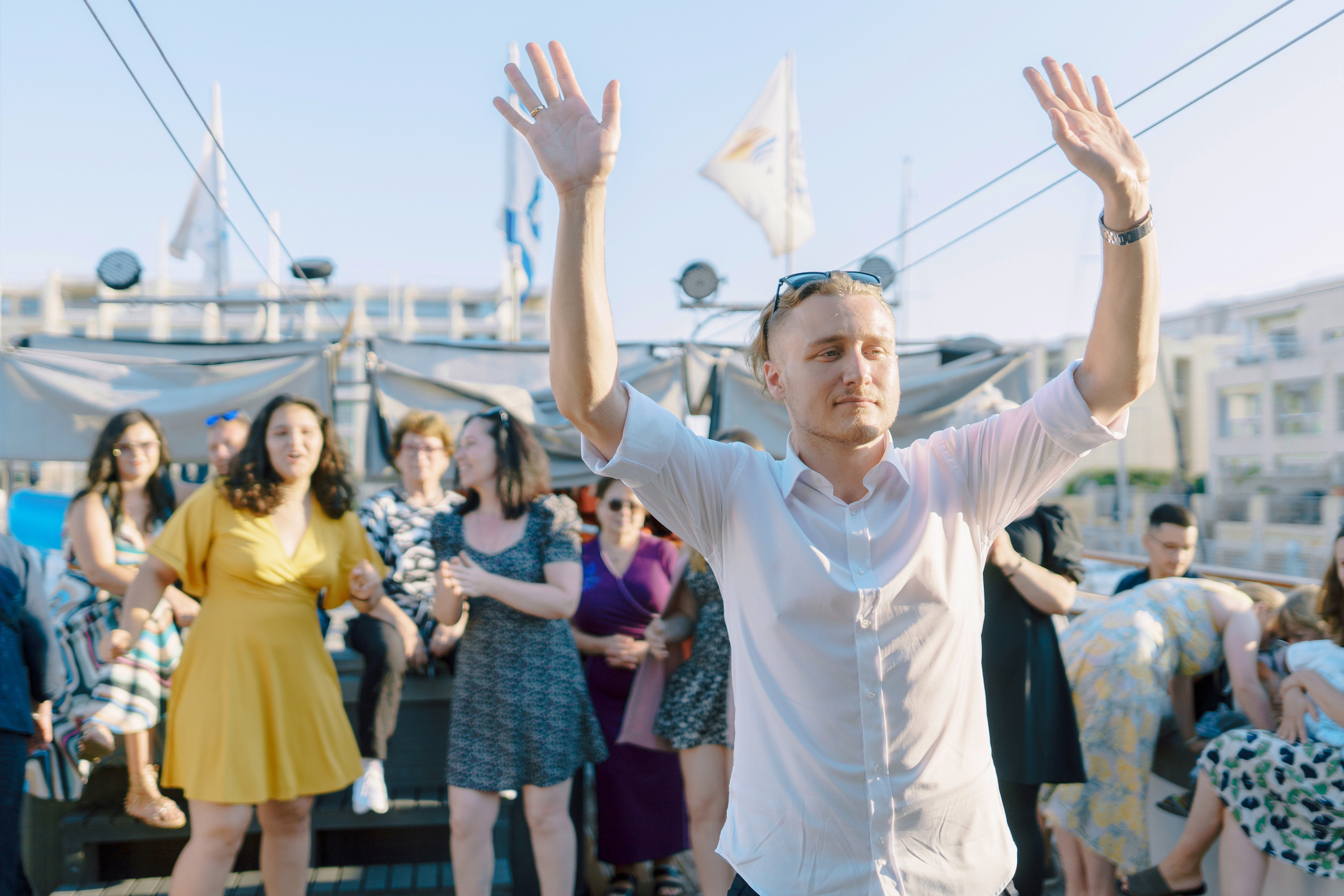 Wedding on a yacht in Herzliya, Alexander & Yelena. Porto Travel Photographer | Couples & Vacation Photos in Portugal — WePortugal