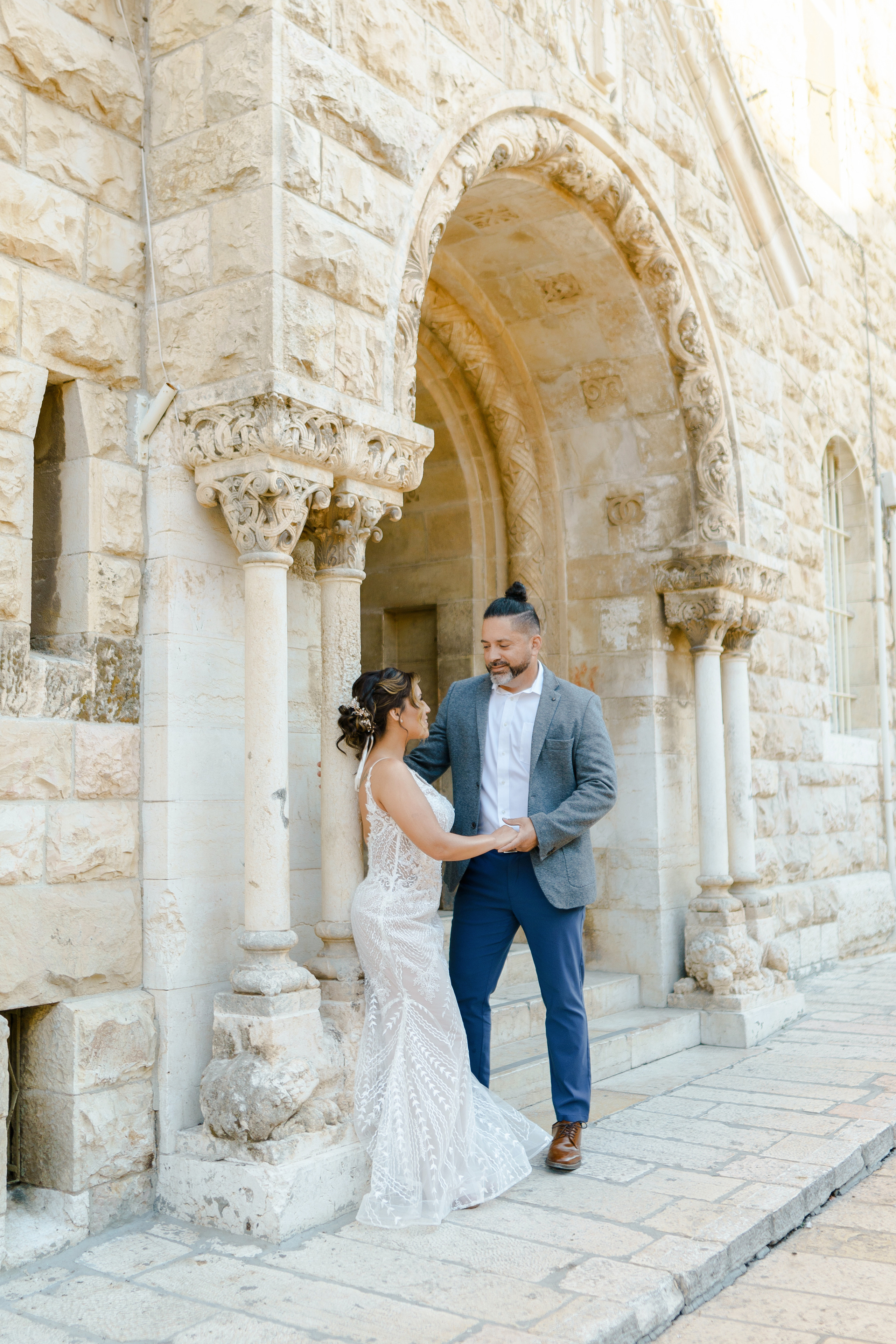 Свадебная прогулка в Иерусалиме, Розмари и Ортега. Фотограф и видеограф в Португалии