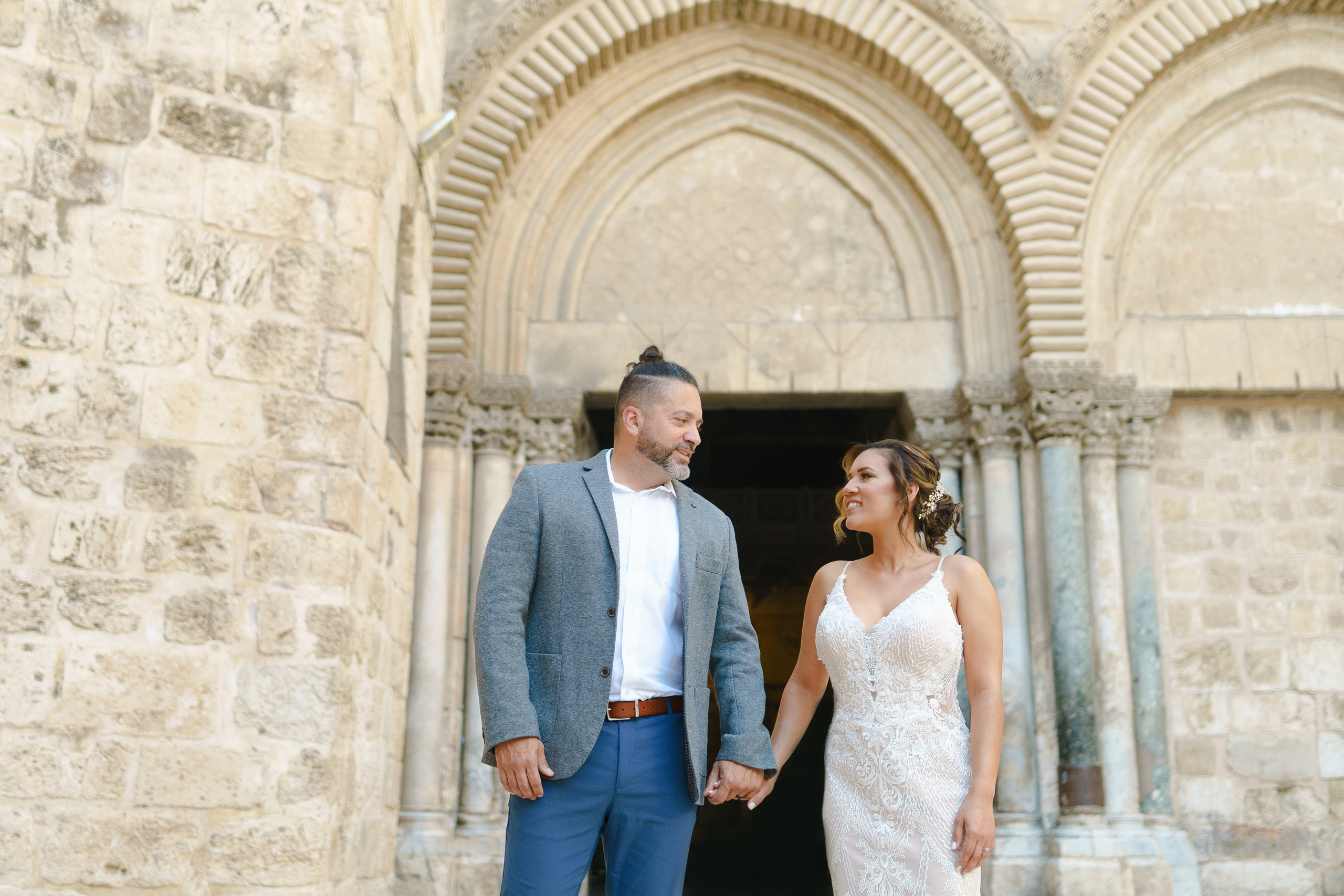 Свадебная прогулка в Иерусалиме, Розмари и Ортега. Фотограф и видеограф в Португалии