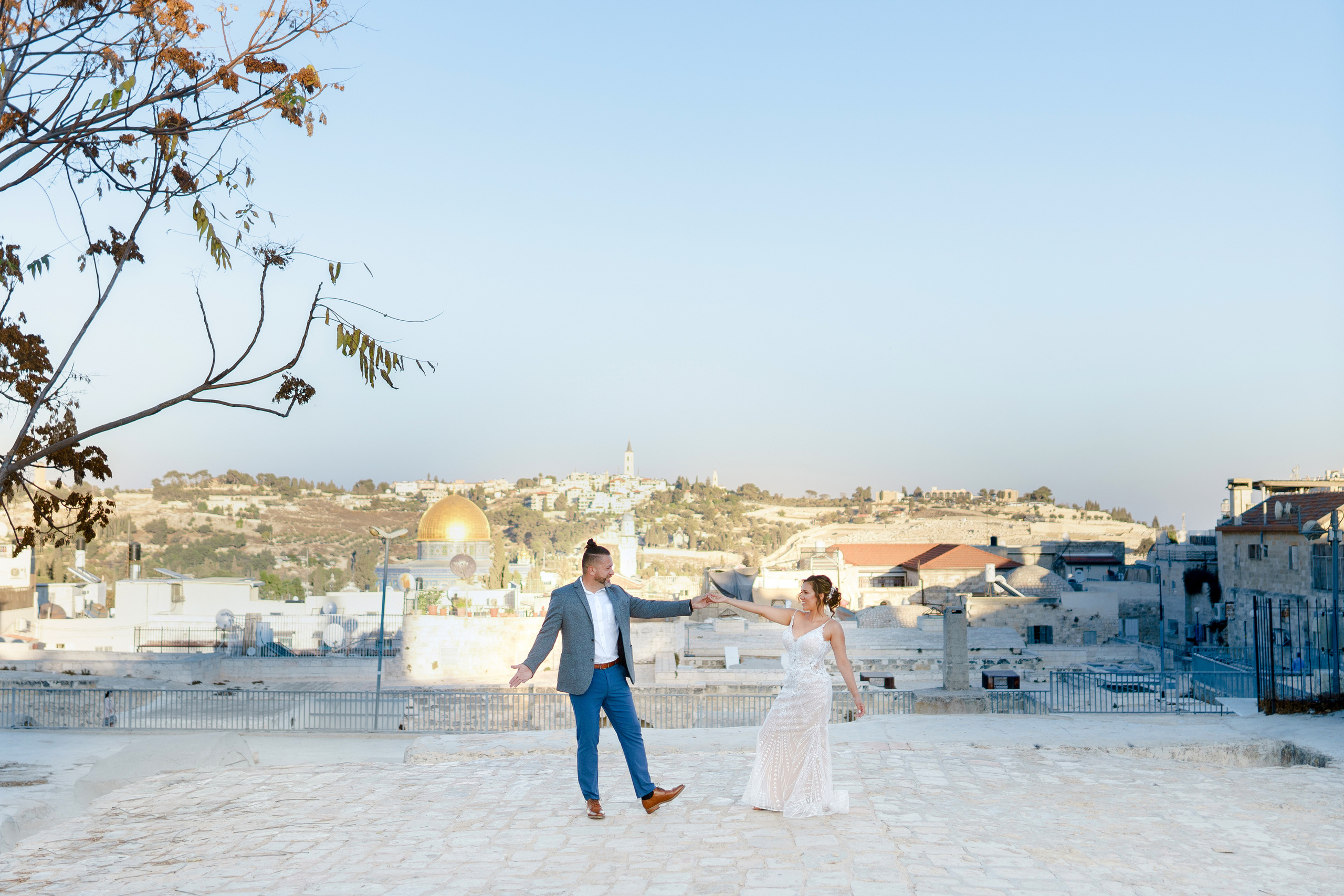 Свадебная прогулка в Иерусалиме, Розмари и Ортега. Фотограф и видеограф в Португалии