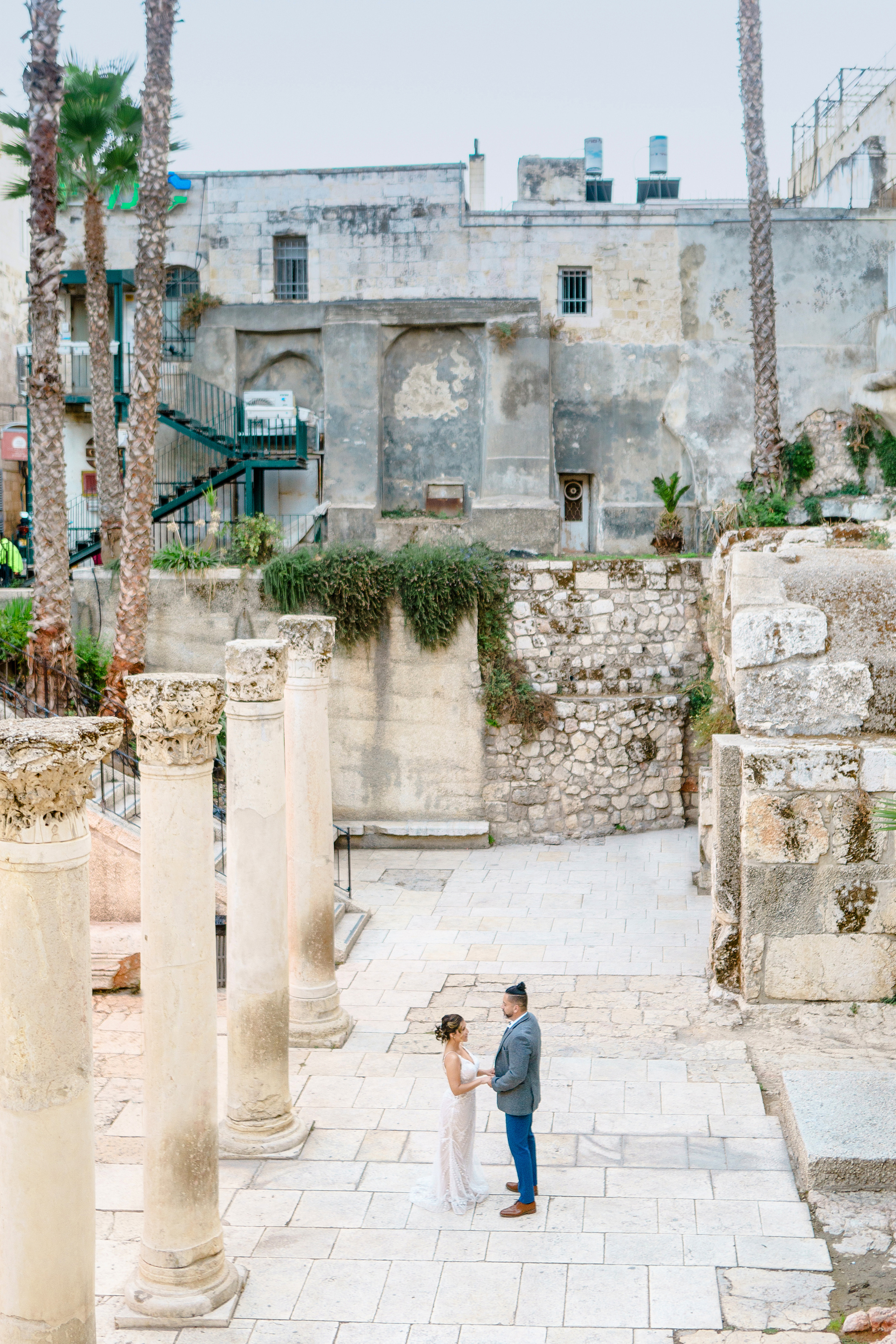 Свадебная прогулка в Иерусалиме, Розмари и Ортега. Фотограф и видеограф в Португалии