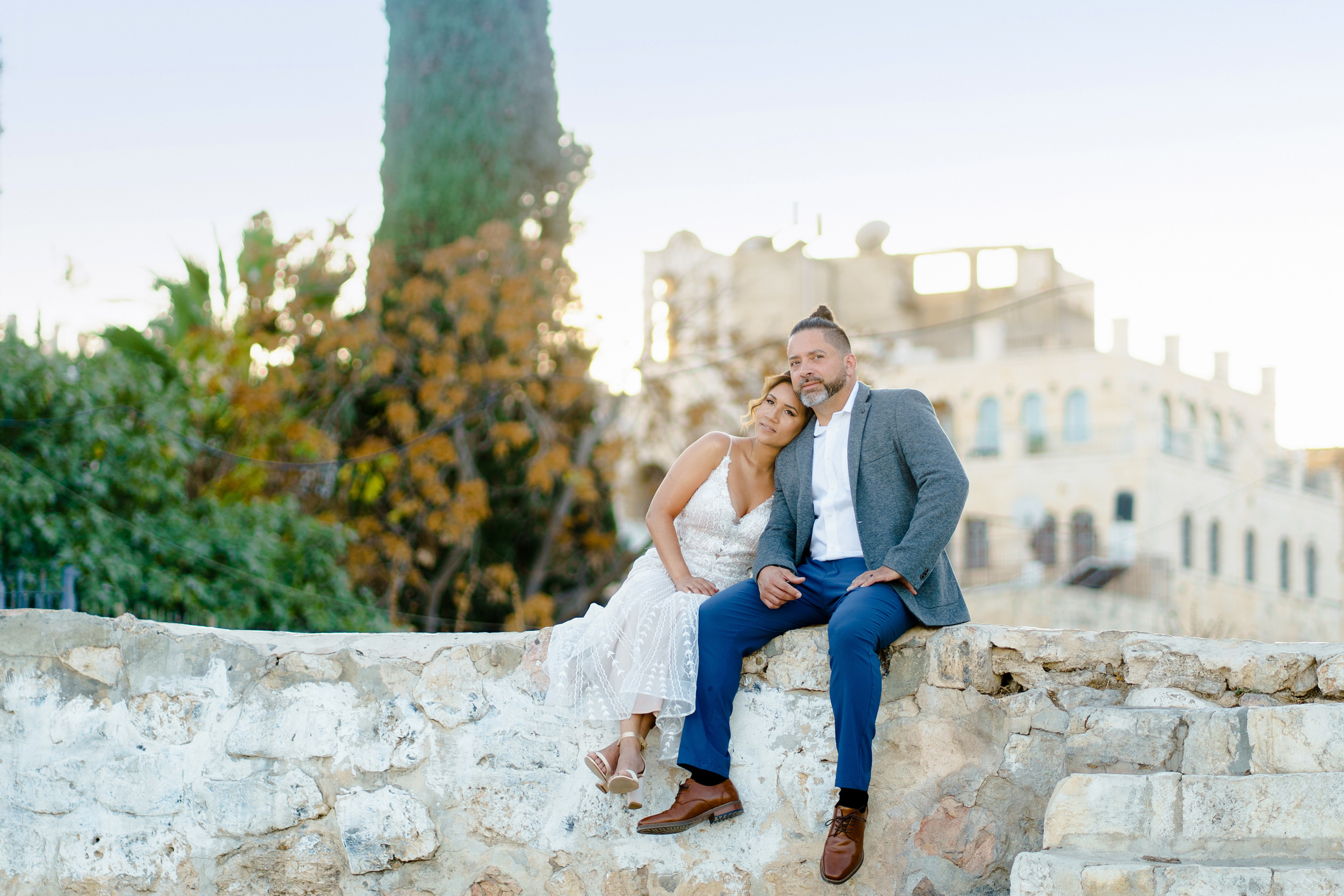 Свадебная прогулка в Иерусалиме, Розмари и Ортега. Фотограф и видеограф в Португалии