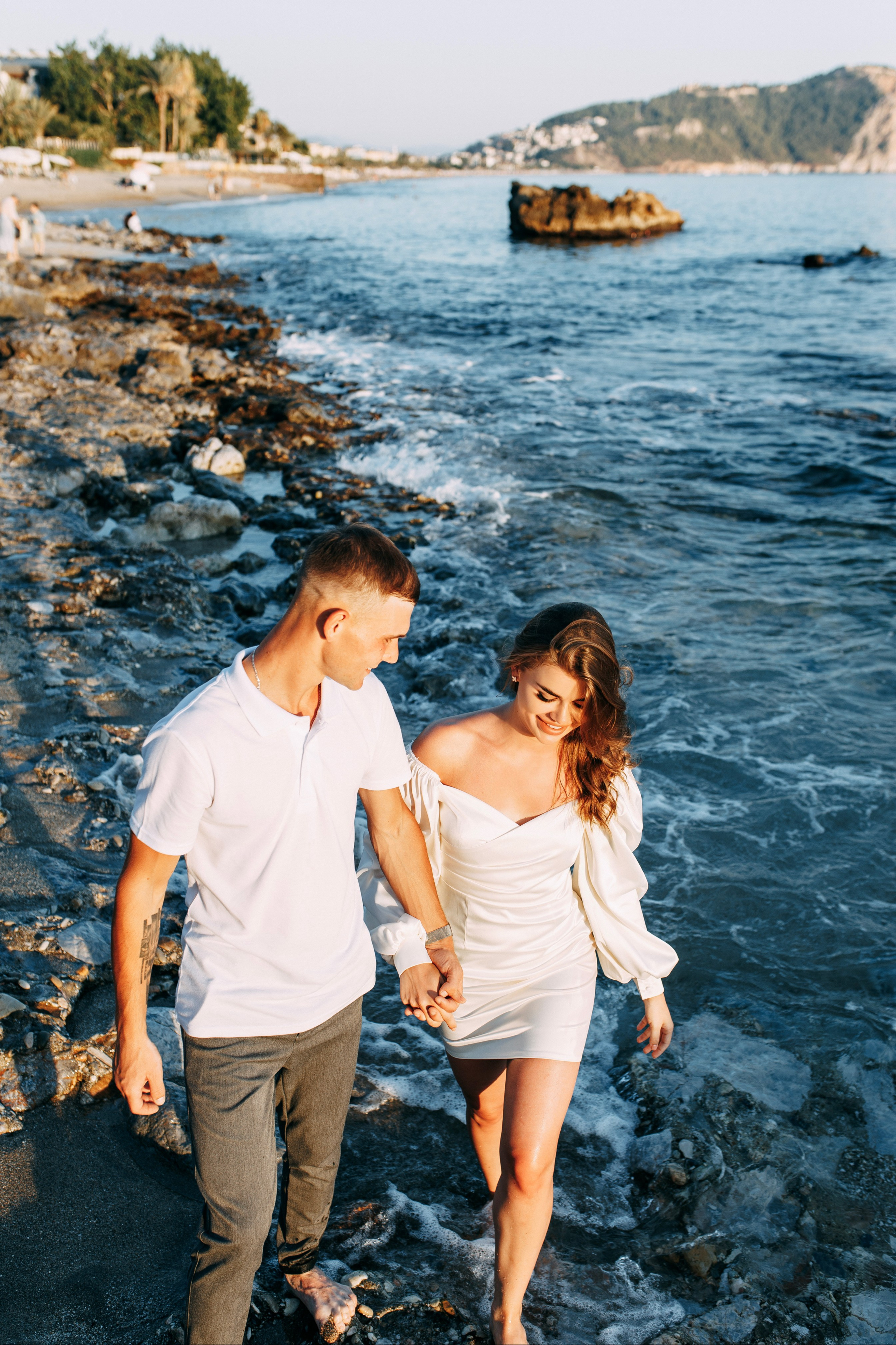 Romantic Sunset Love Story on Cleopatra Beach | Alanya. Professional Photographer in Alanya, Side, Belek, Antalya. Turkiye