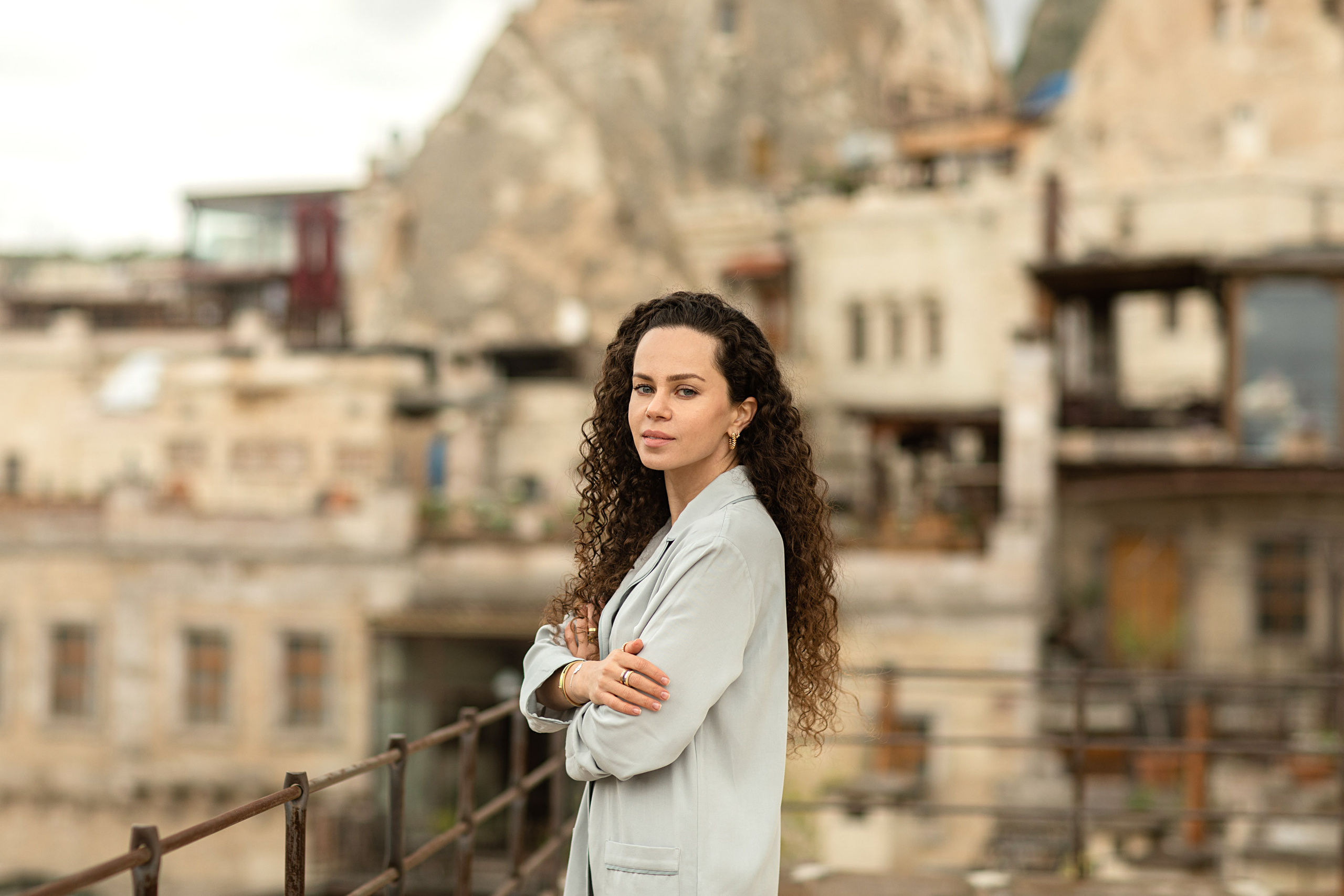 Solo Photoshoot in Kayseri with Wild Horse Herds. Julia Ganch I Fashion Wedding Photography I Cappadocia Turkey