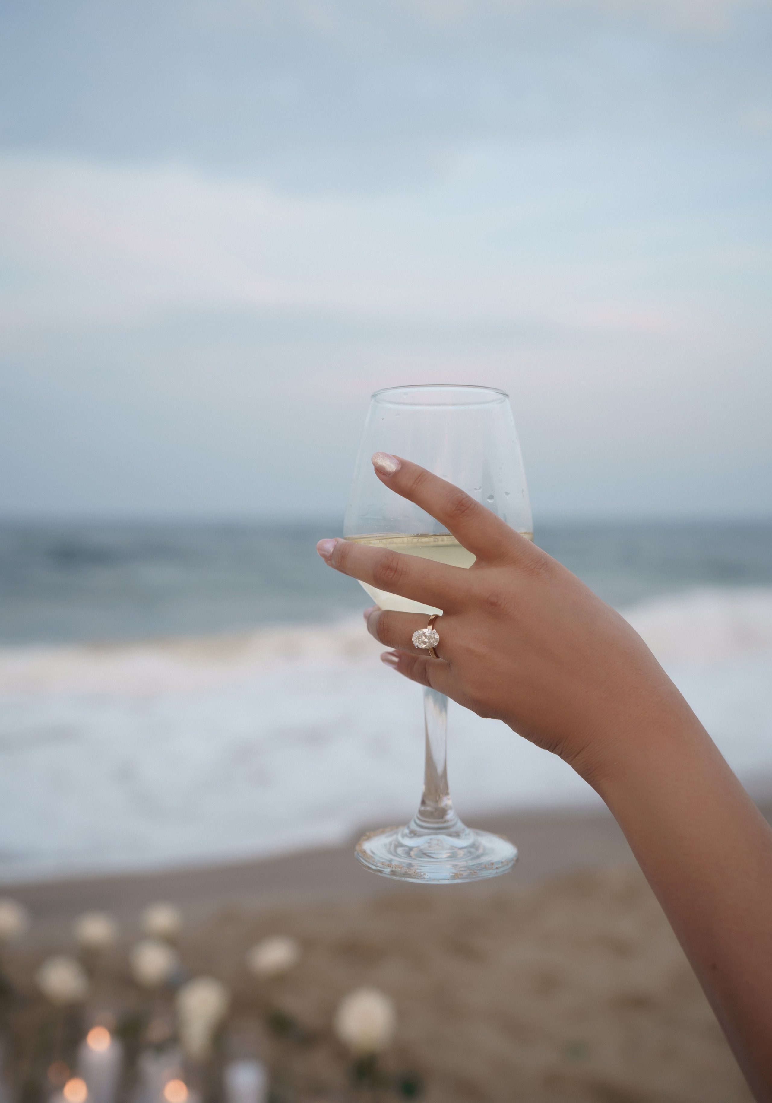 Beach engagement. New York + travel photographer