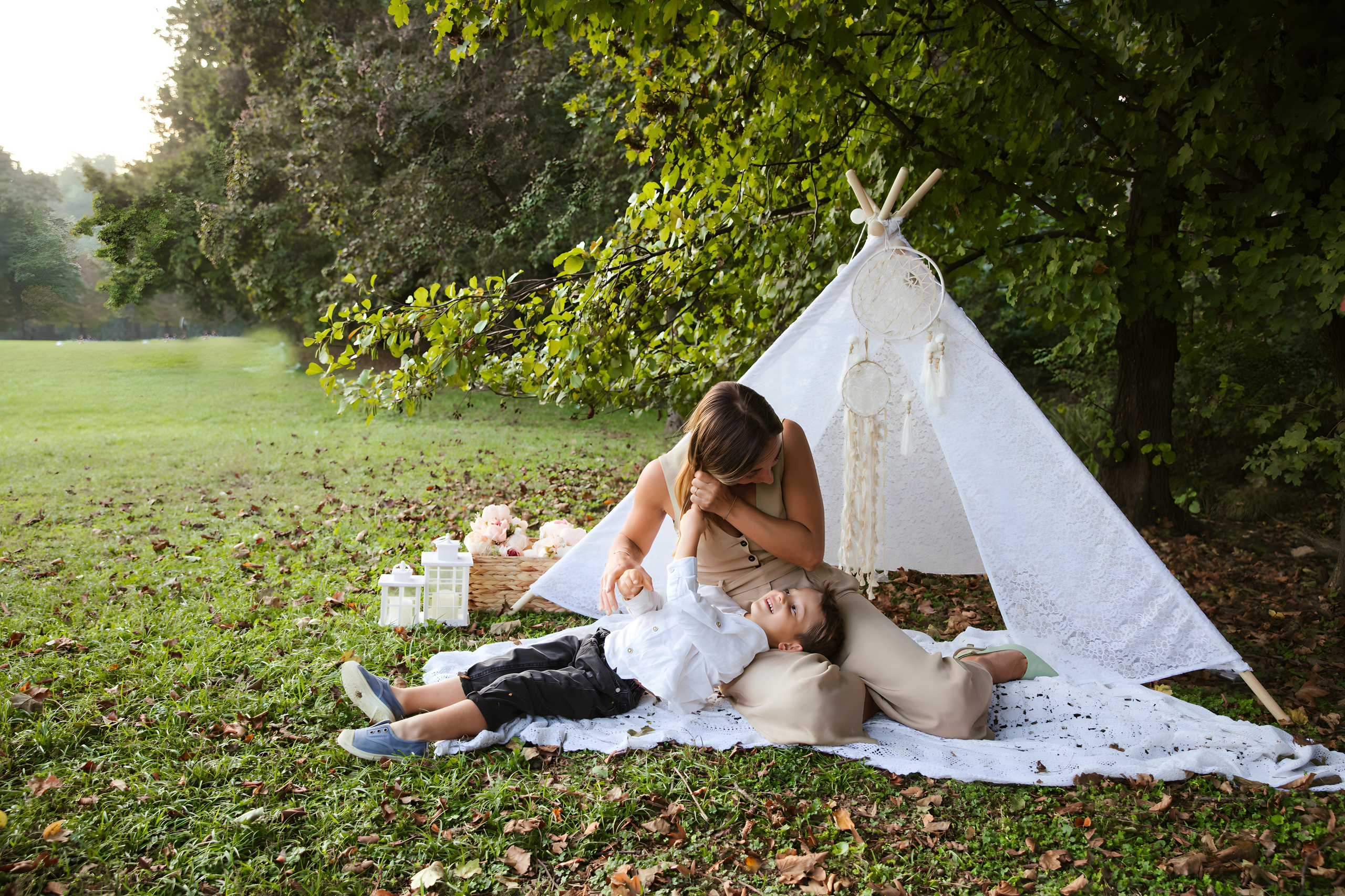 Maggie e la sua bellissima famiglia. Luci e Capricci Photography