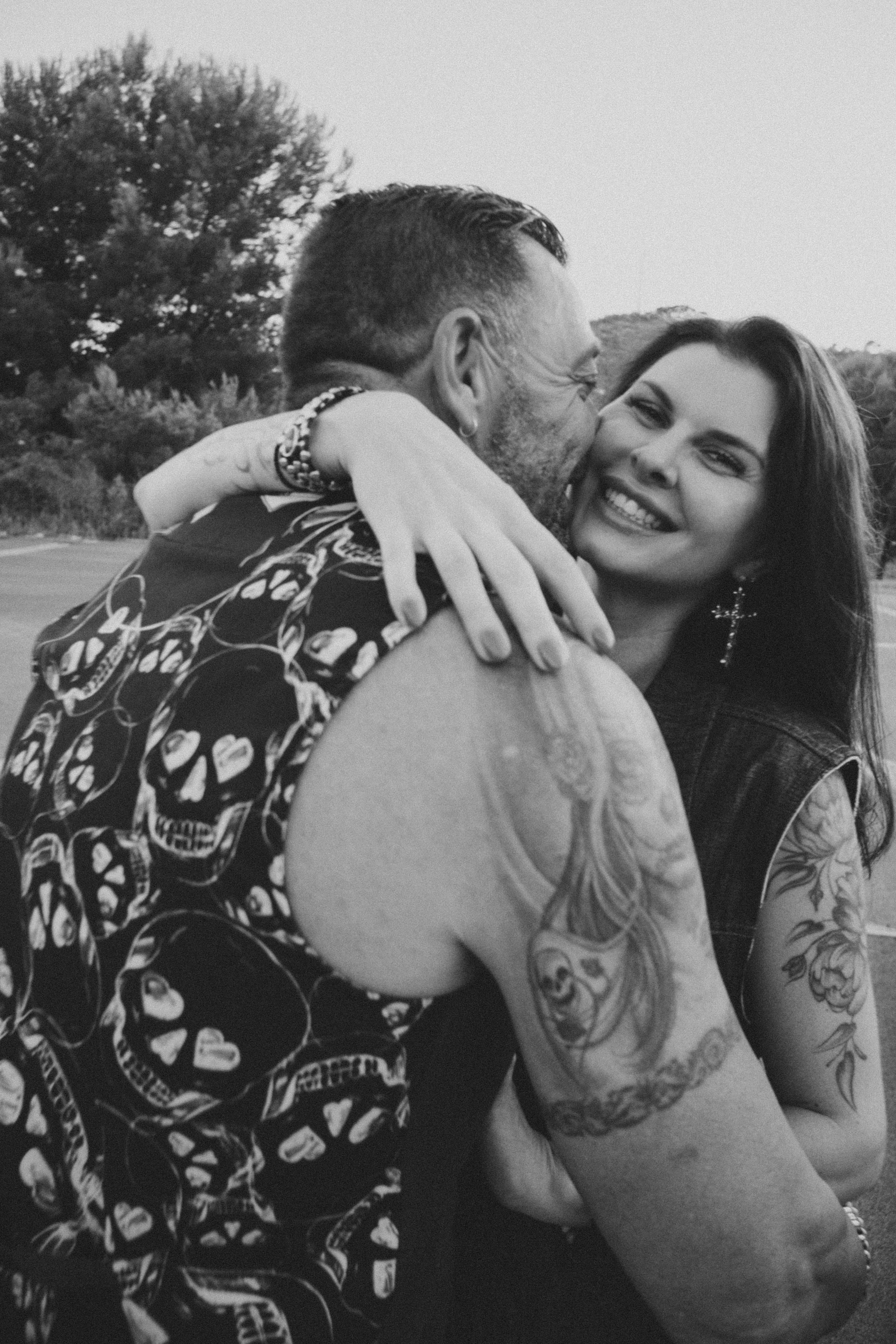 Фотосессия пары на мотоцикле. Профессиональная фотосъемка в Калафелле — Елена Медведева