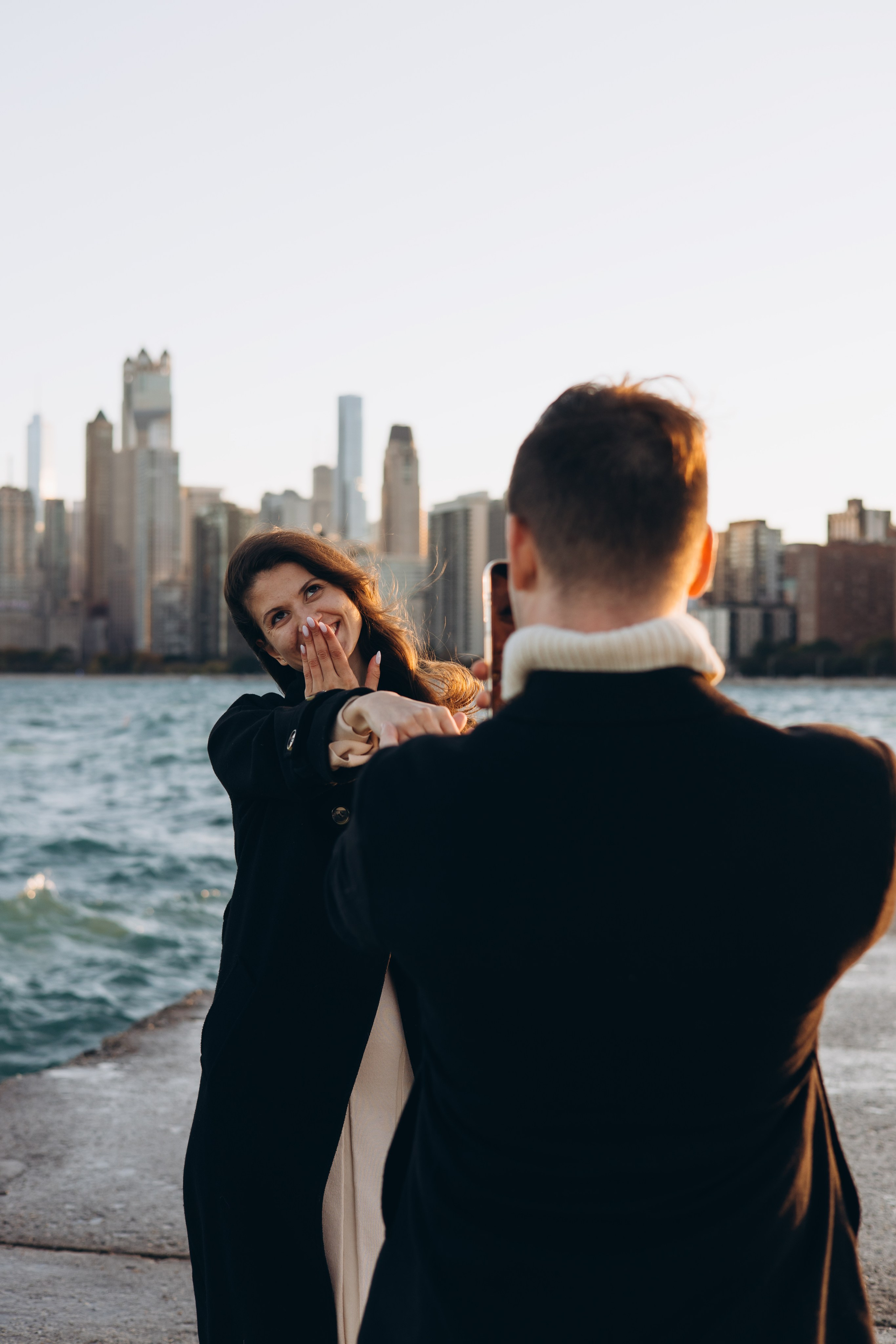 North Lake Shore Proposal — Chicago Photographer — Margarita Chudinova