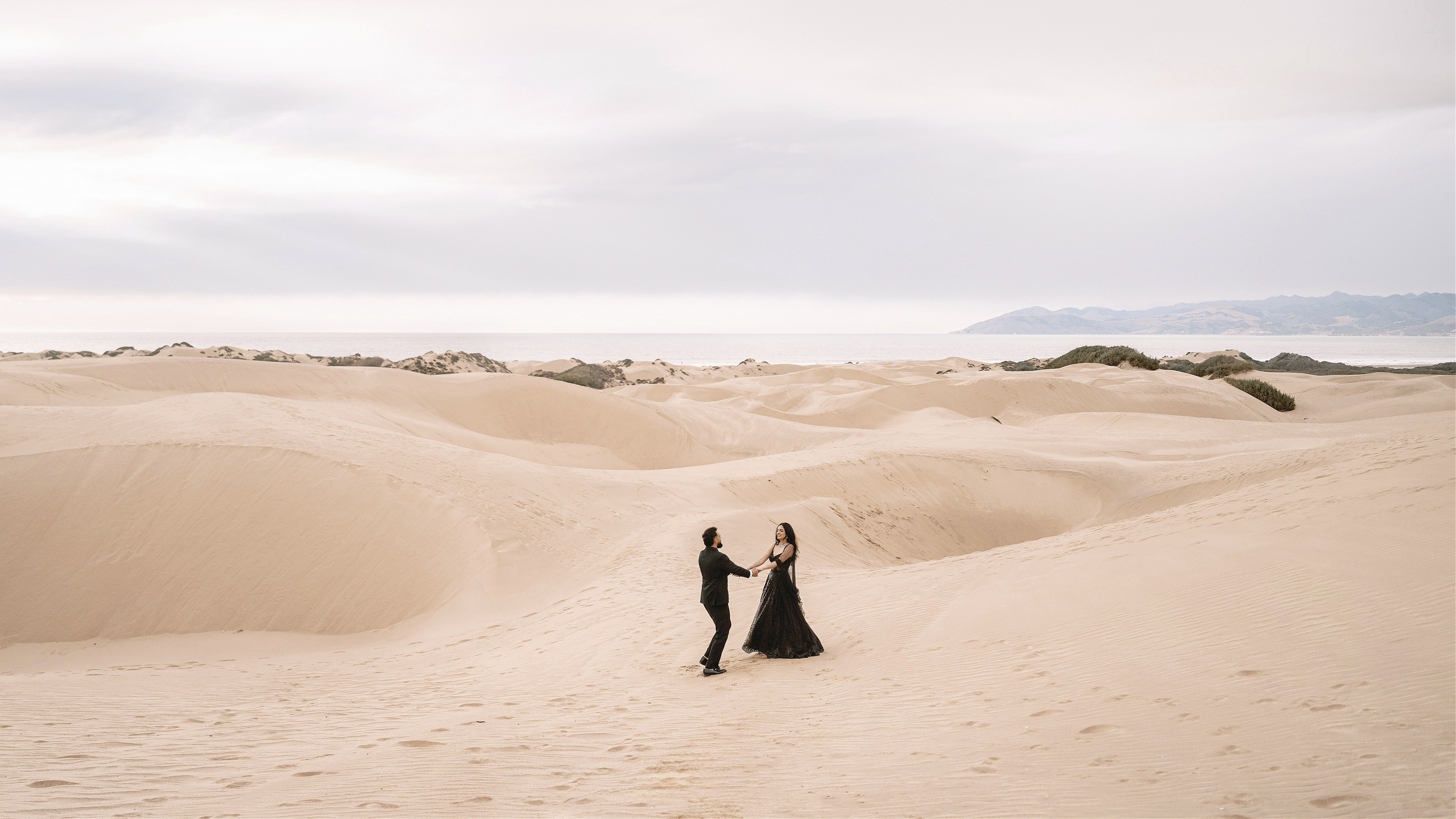 Elopement at Pismo Beach Sand Dunes, California. Wedding Photography & Videography Team in California, Los Angeles, San Francisco, San Diego and Travel