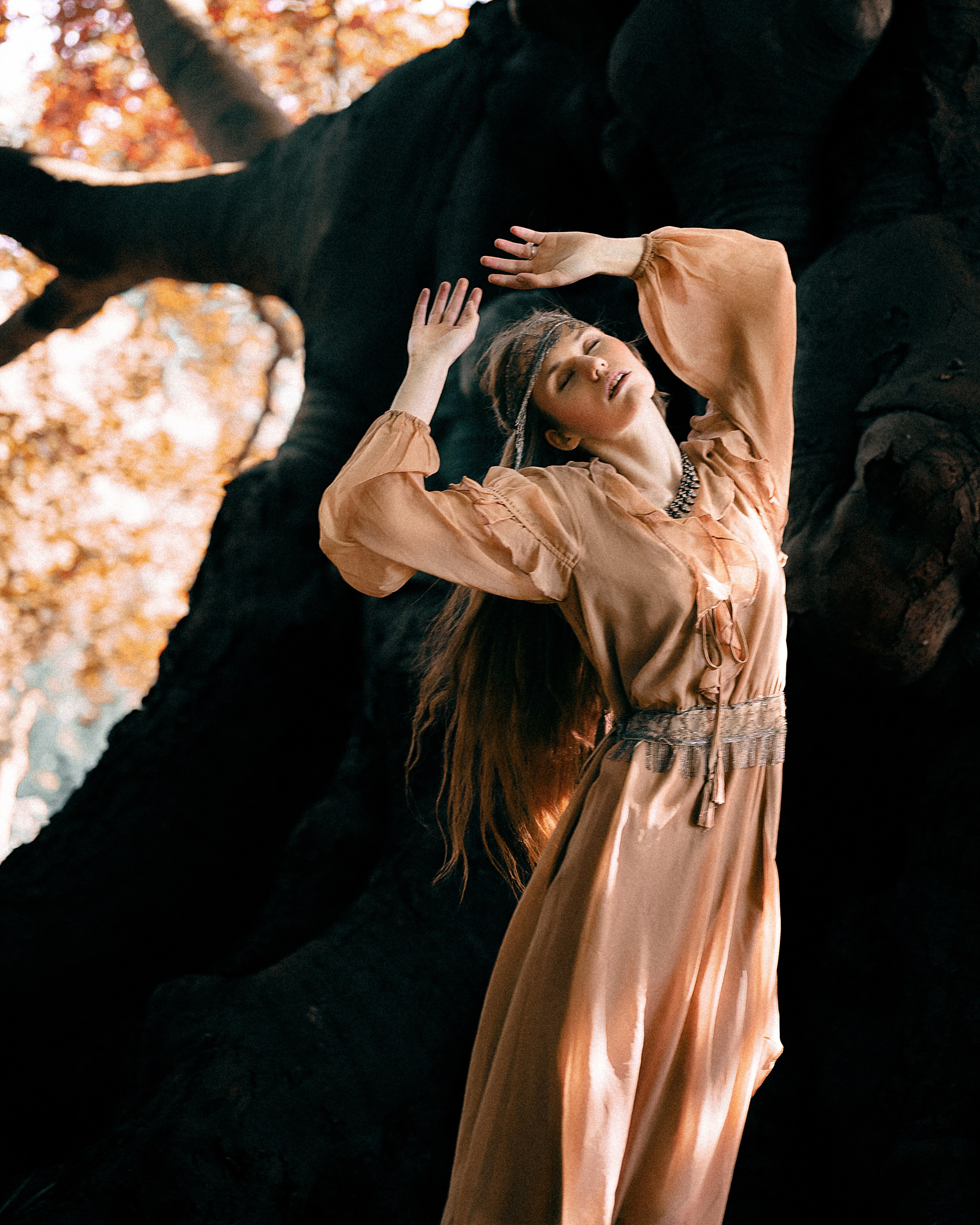 Fantasy Photoshoot in a Medieval Castle in ethereal light. Moth & Moss Photography
