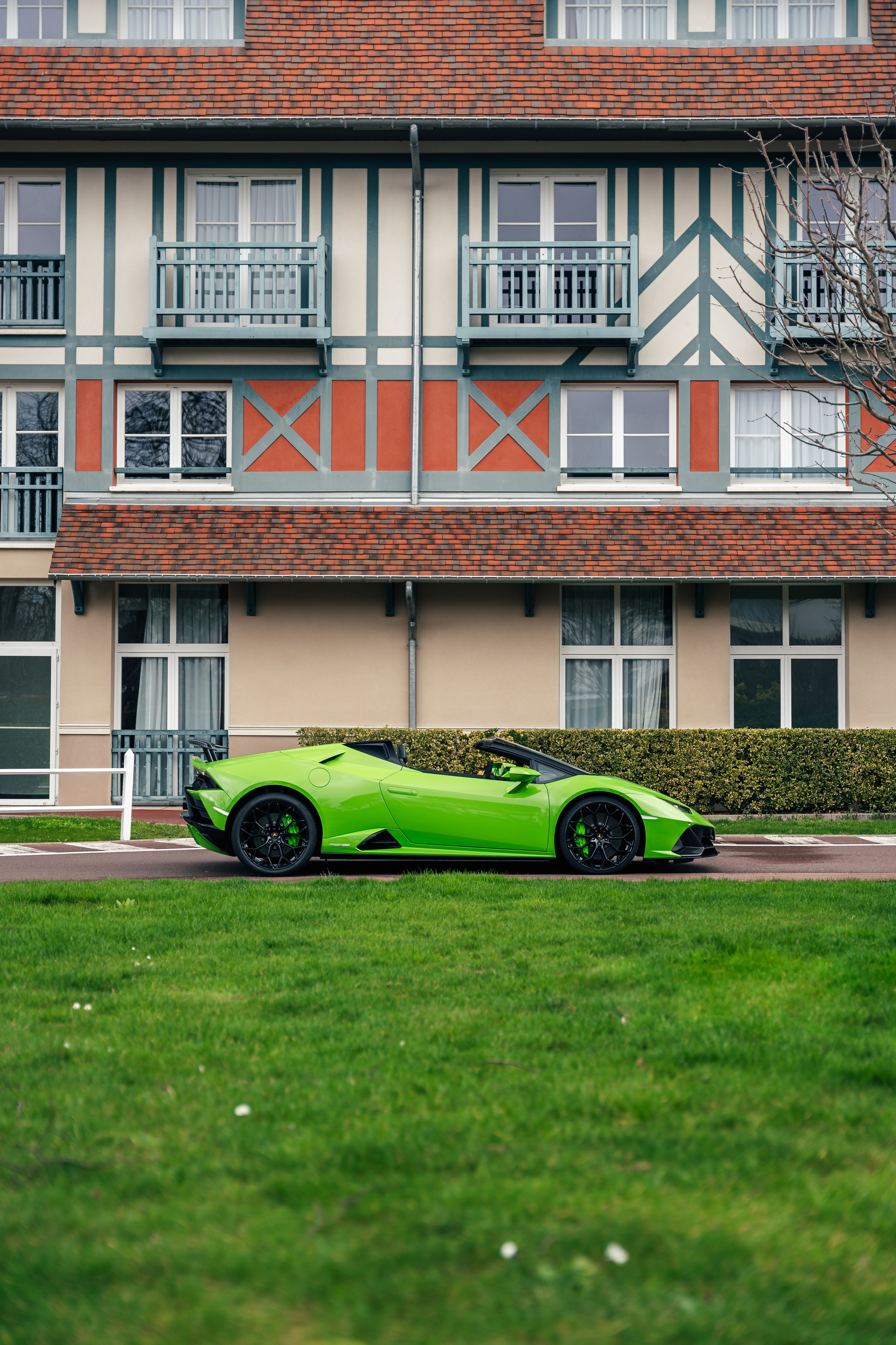 Lamborghini Huracan Evo Spyder. Photographe de voitures à Paris — Vitalii Motruk