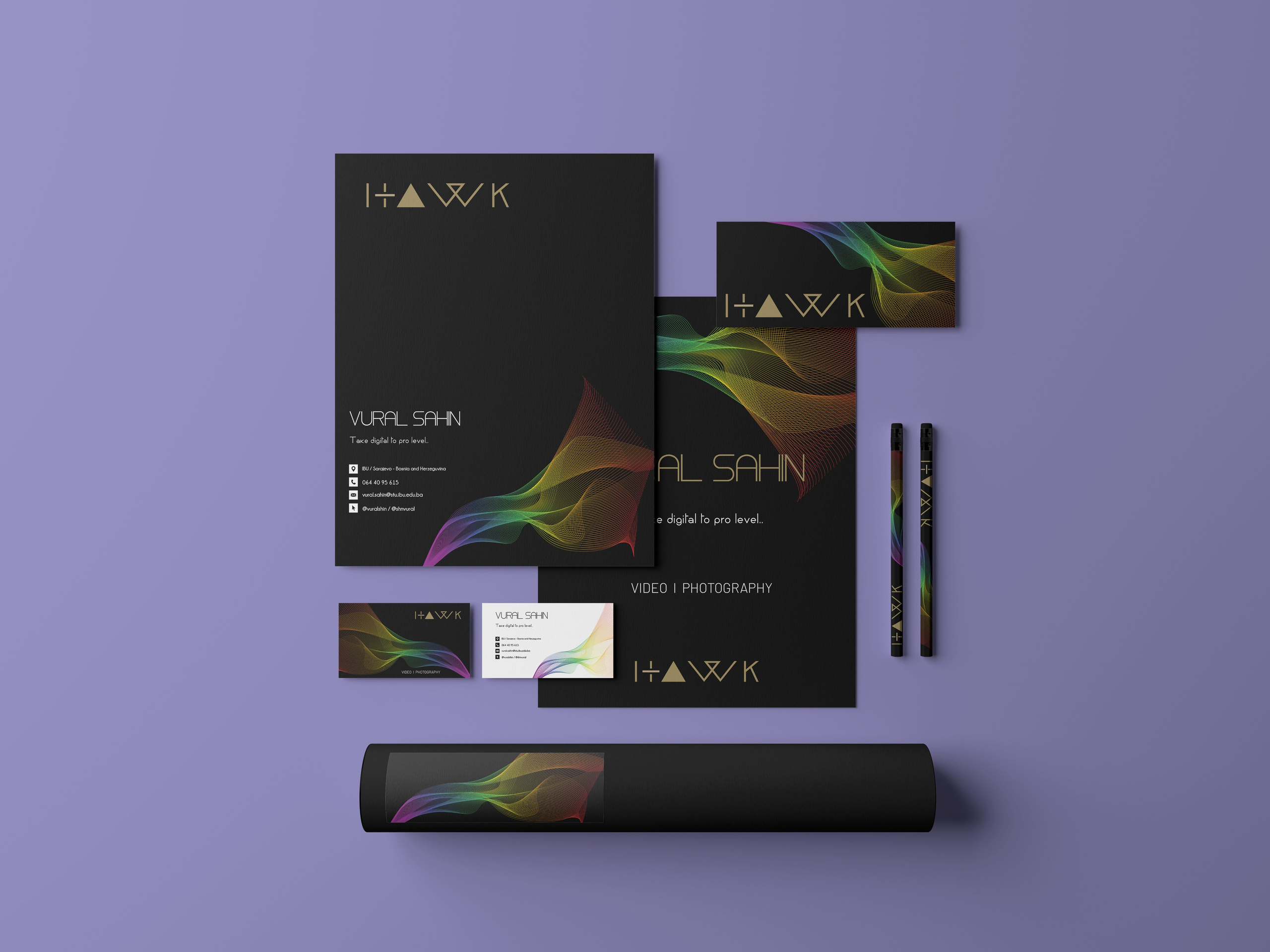 BUSINESS CARD DESIGN. Vural Sahin I Photography & Videography