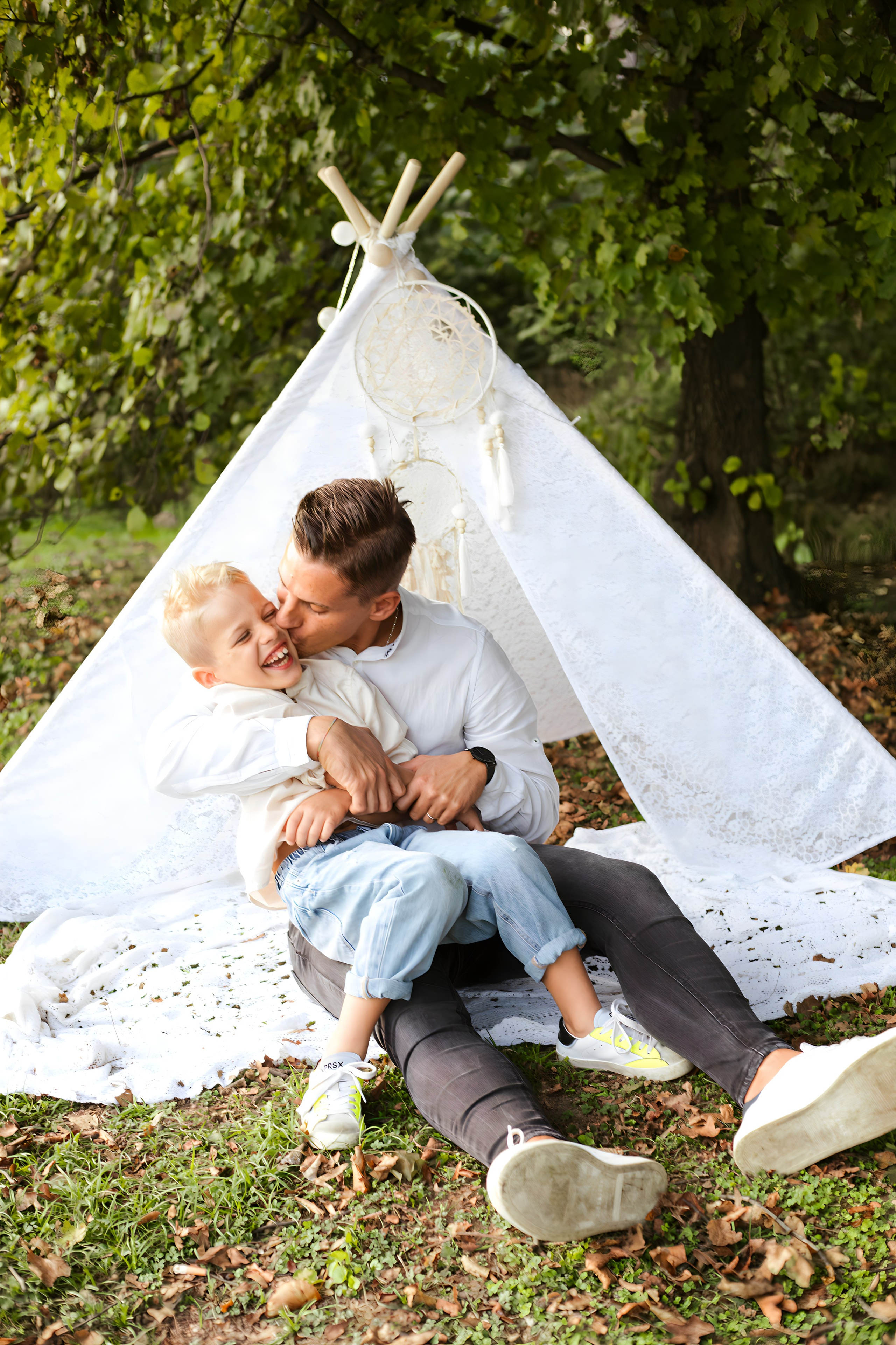 Maggie e la sua bellissima famiglia. Luci e Capricci Photography