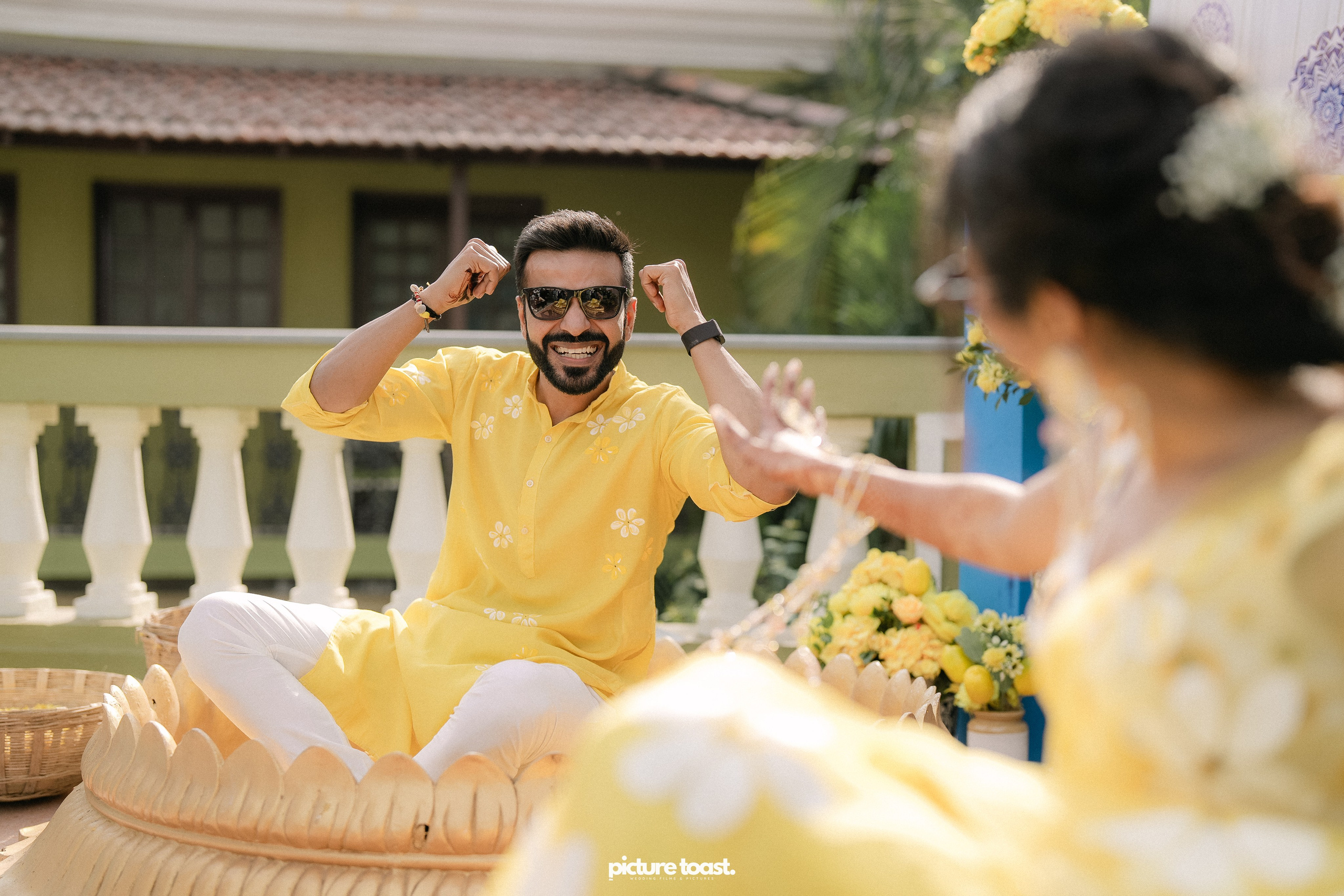 Haldi Hues Ft. Baebie & Goyal. Fine art Wedding Photographers in India & Canada