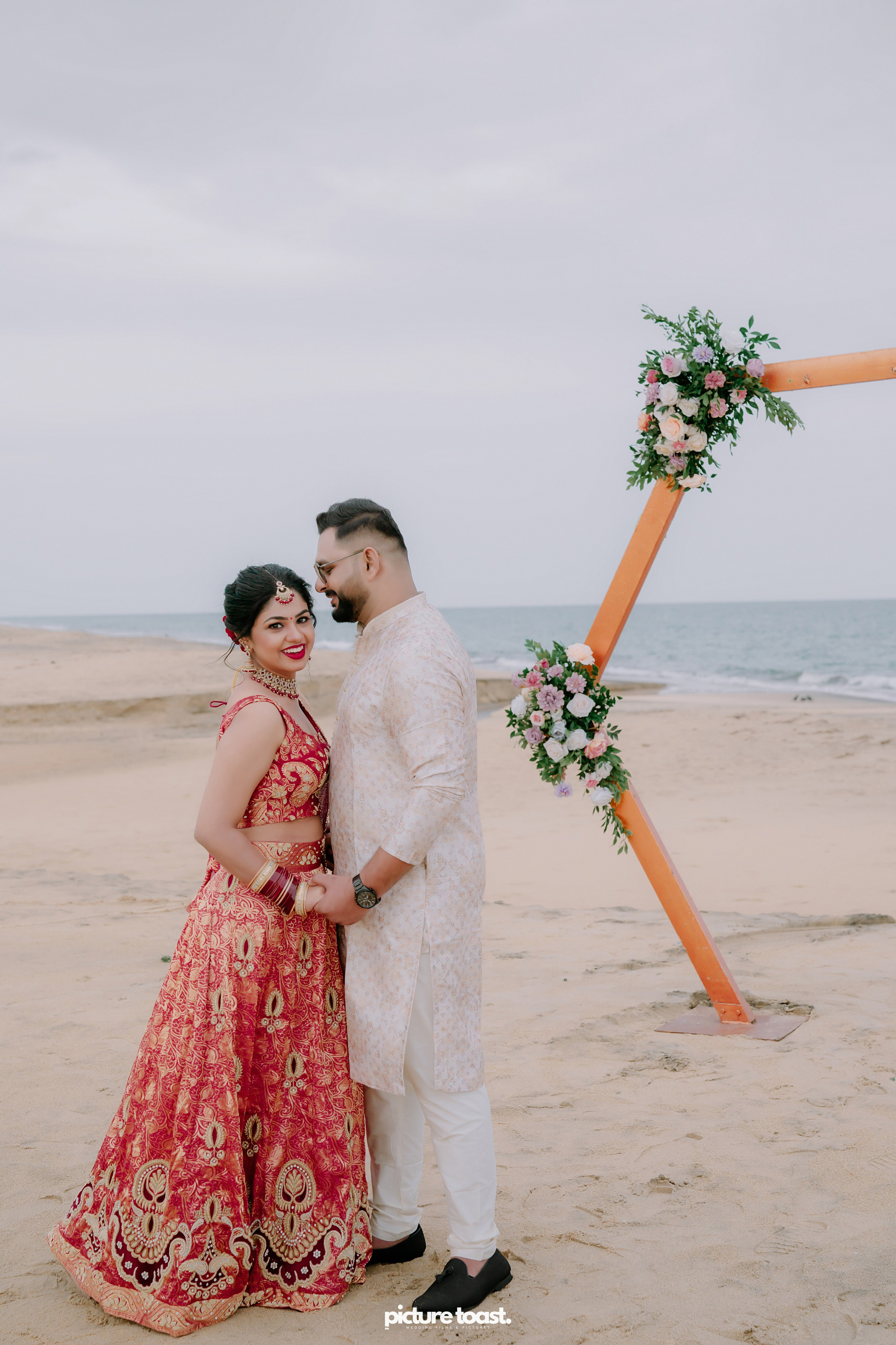 Beach Wedding! Ft. Malavika & Vishnu. Fine art Wedding Photographers in India & Canada
