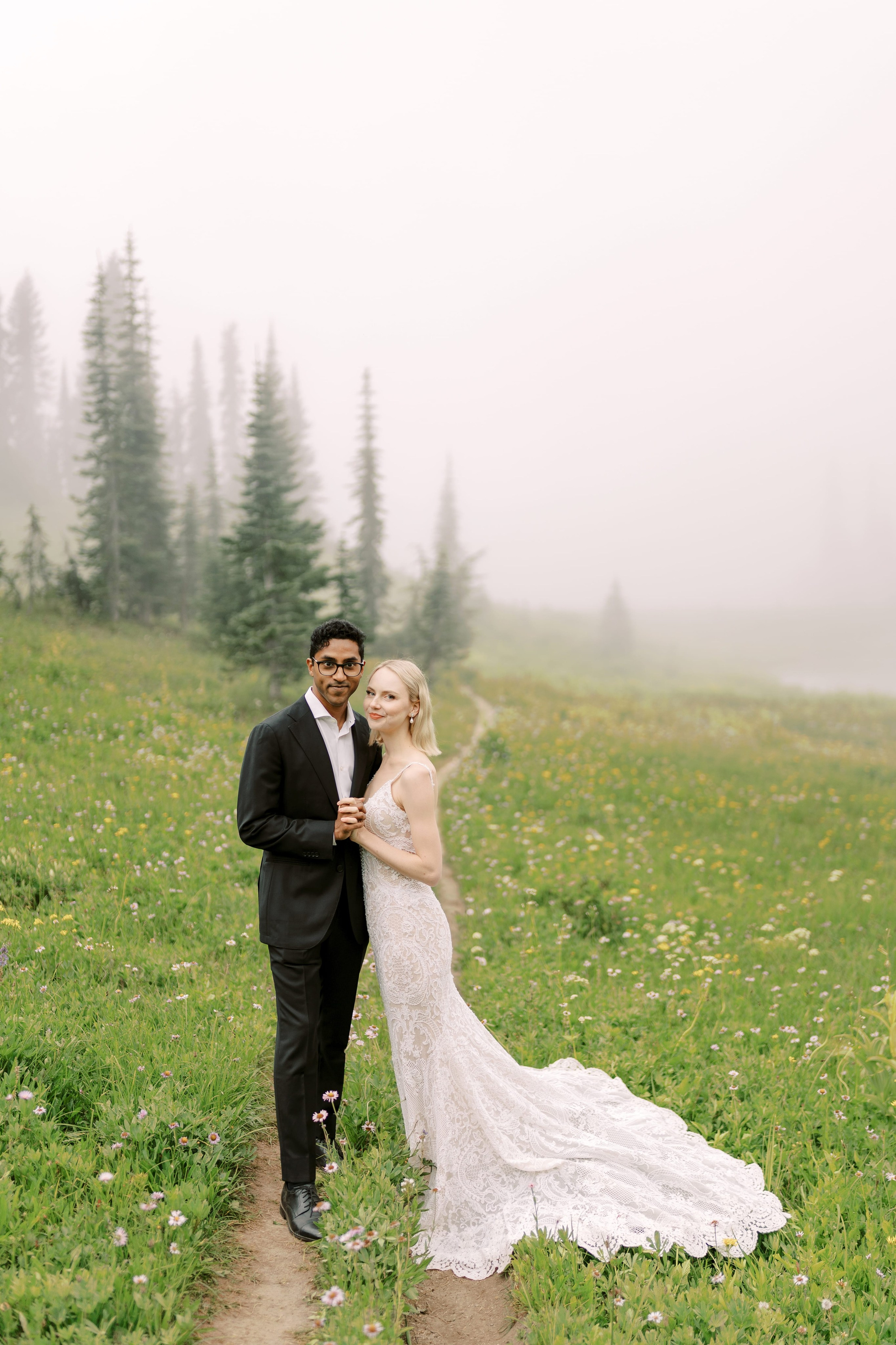 Rachel & Ryan Wedding photoshoot. August 2024. Little Tipsoo Lake, WA Day 2. EVAN ARISTOV WEDDING PHOTOGRAPHY — Seattle Wedding Photographer
