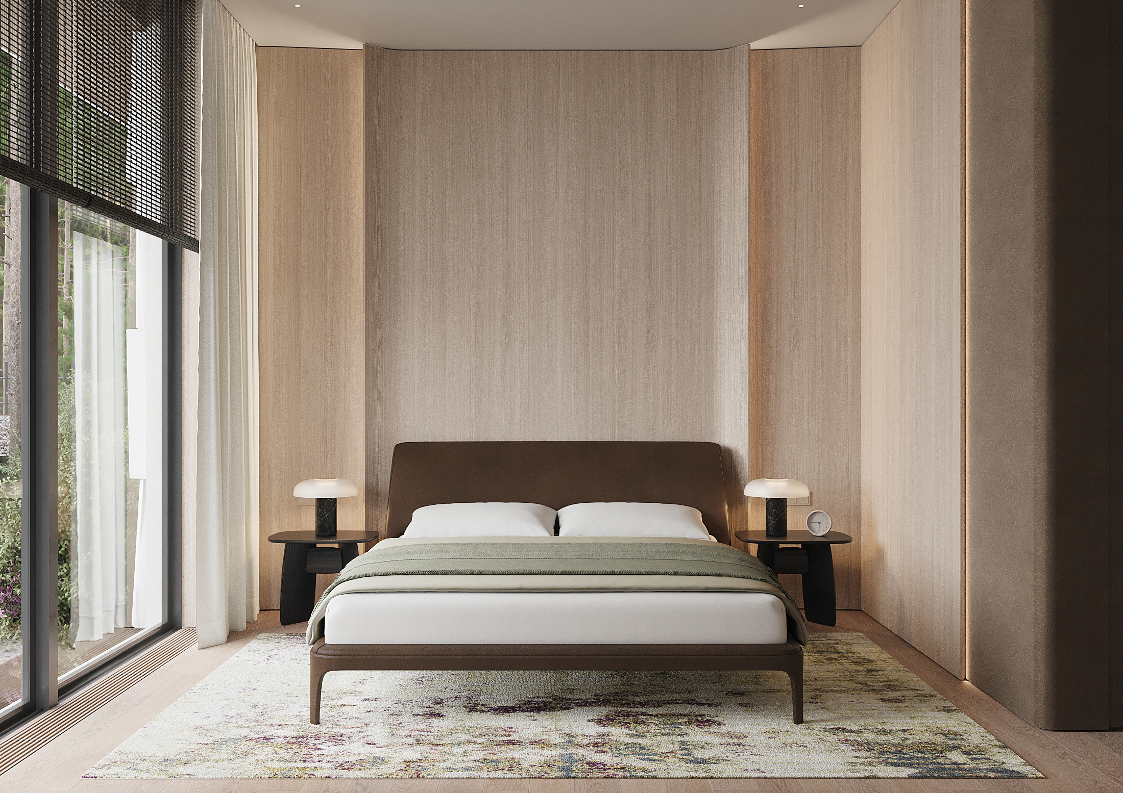 Repino house | Guest suite. Interior and object 3D visualization