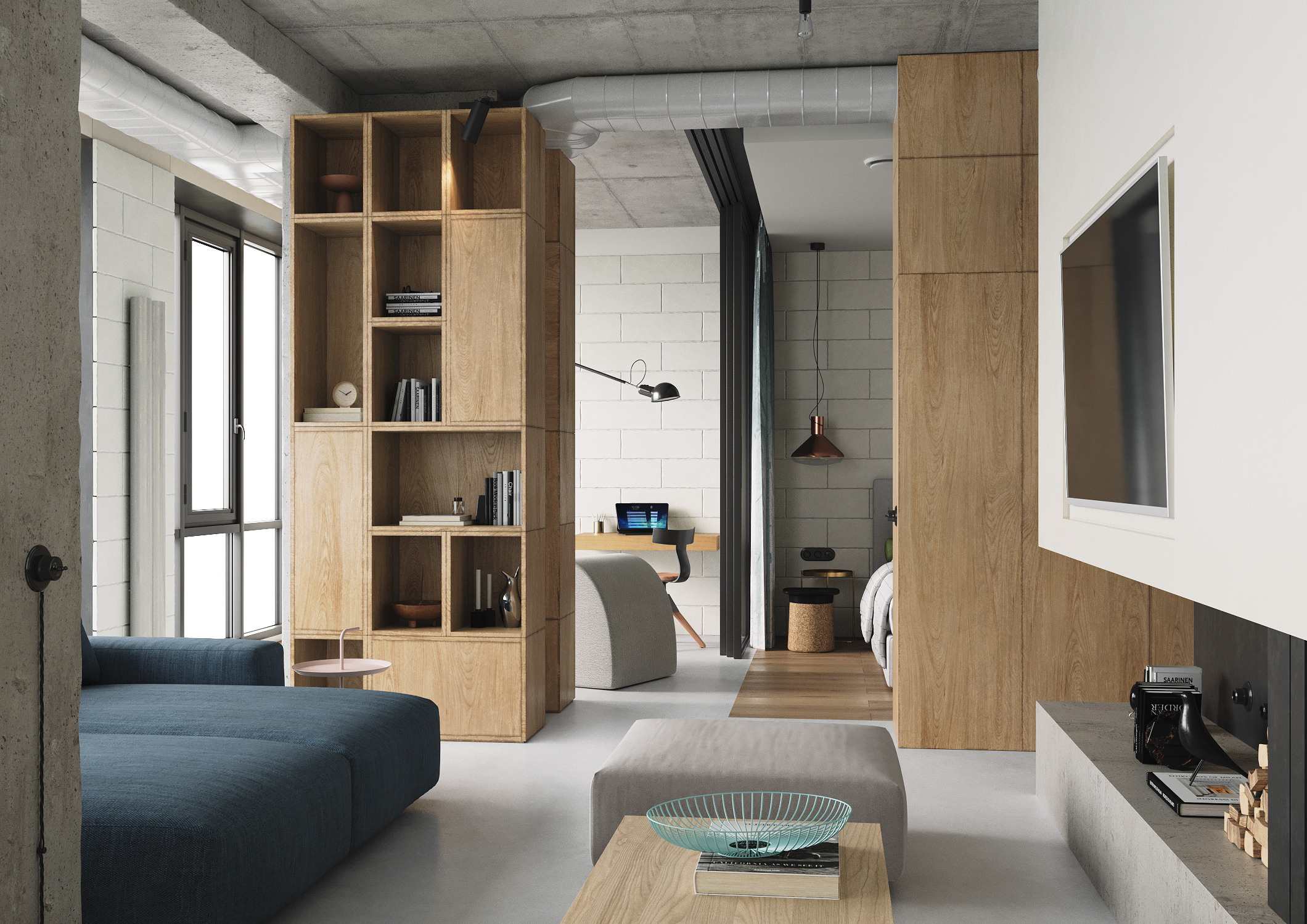 Novopecherskie Lipki Penthouse / Olha Akulova Design. Interior and object 3D visualization