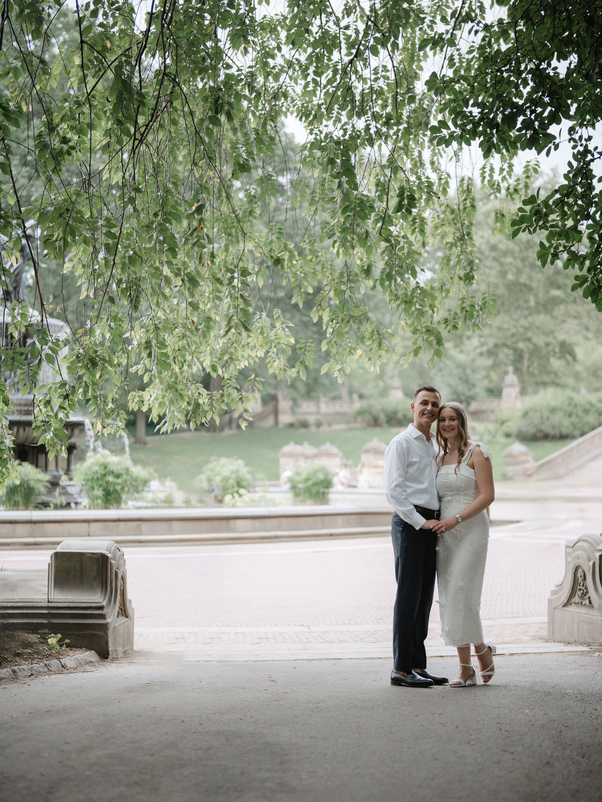 Engagement in Central Park. Portrait and wedding photographer in New York
