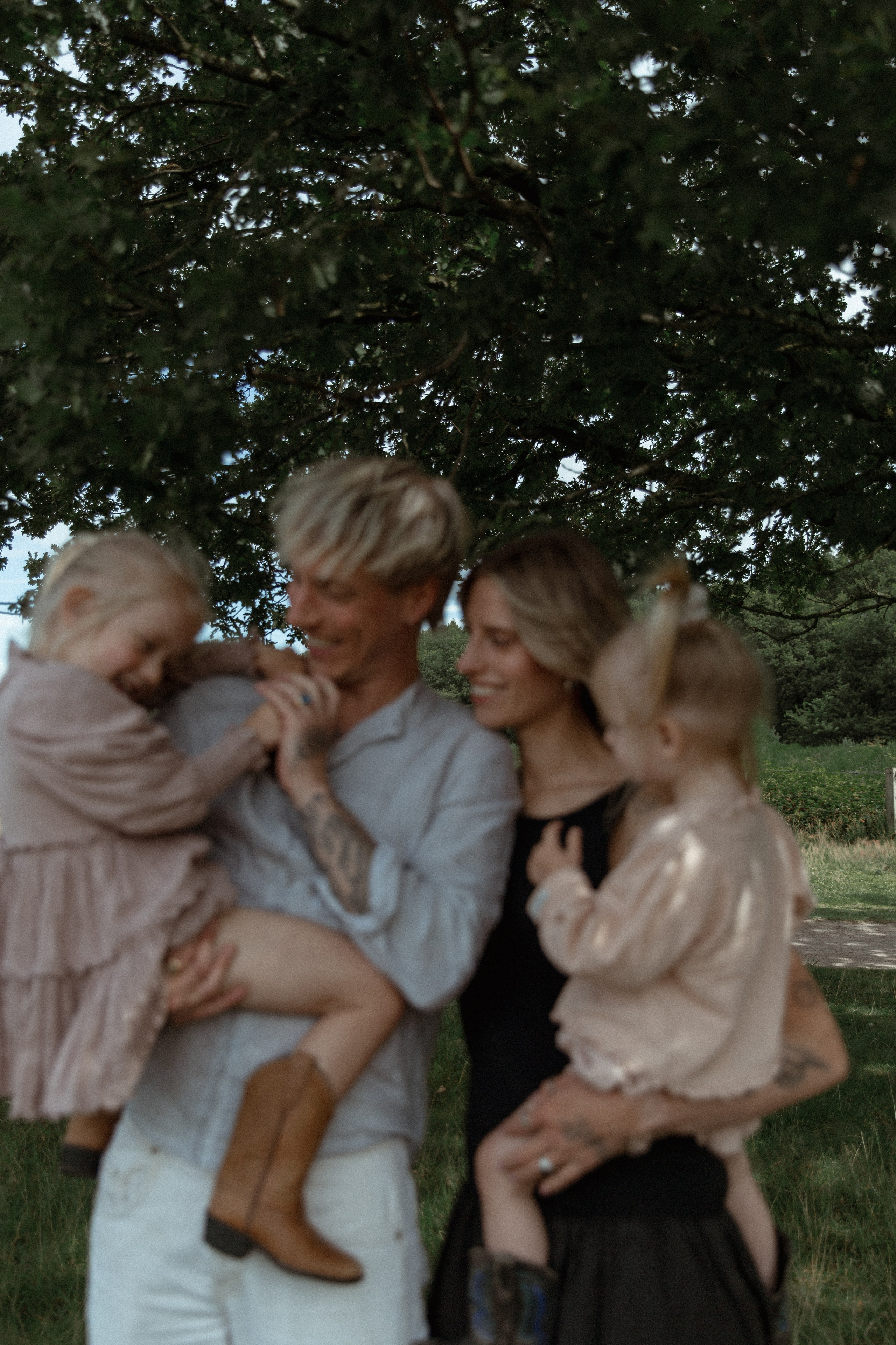 Family hugs. True self