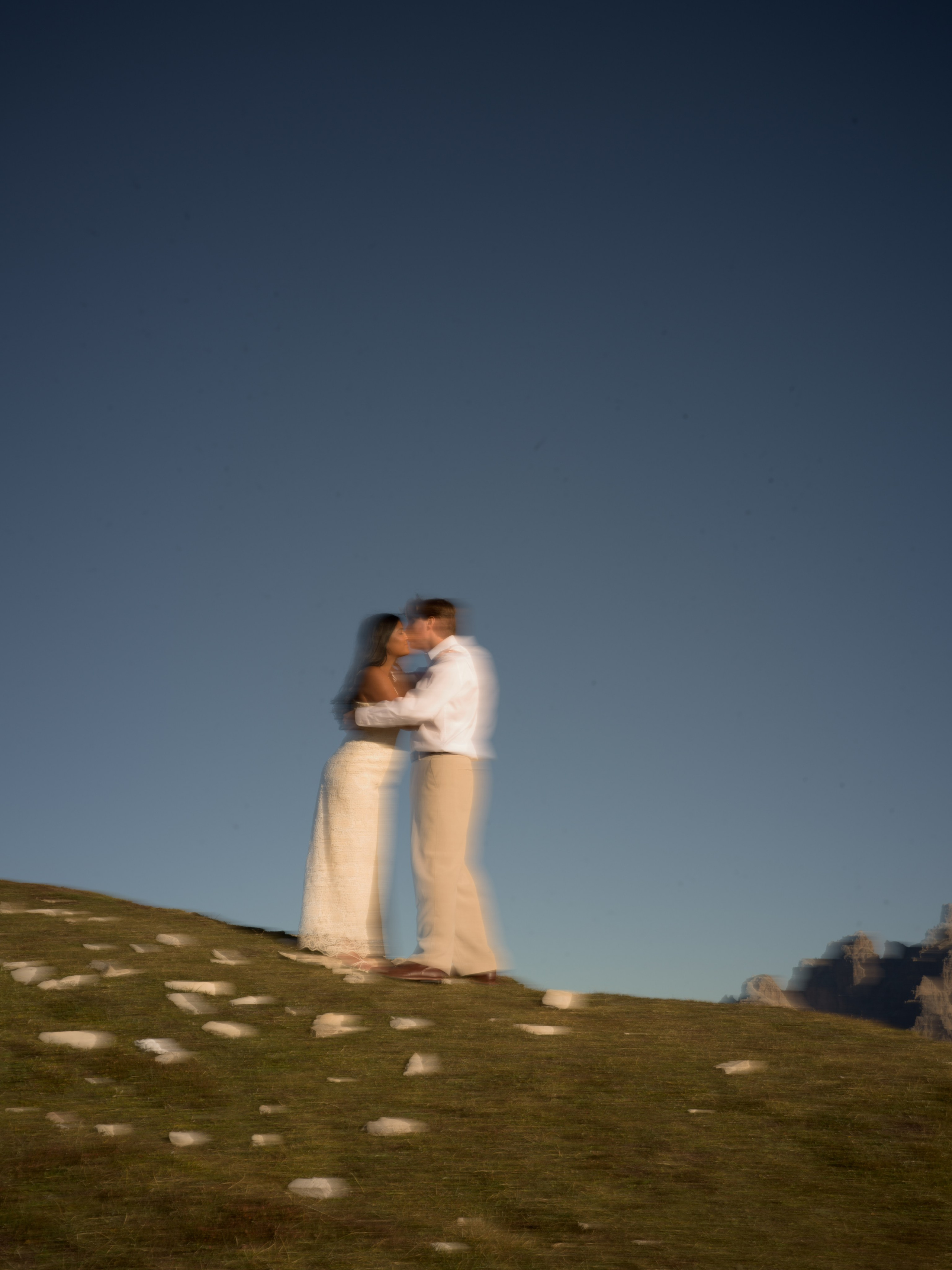 Engagement proposal at Cadini Group, Misurina, with cinematic mountain views of Tre Cime di Lavaredo in the Italian Dolomites.