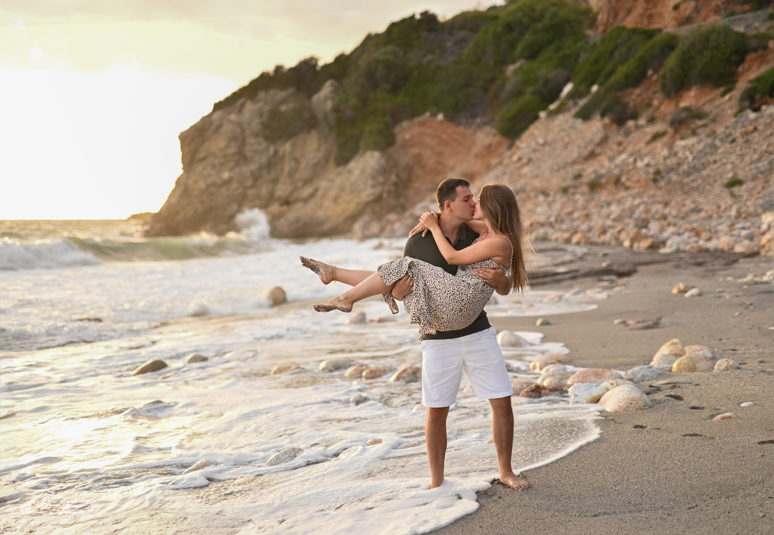 Семейная съемка на пляже Улаш. Фотограф в Алании (Аланье), Сиде, Манавгате. Турция
