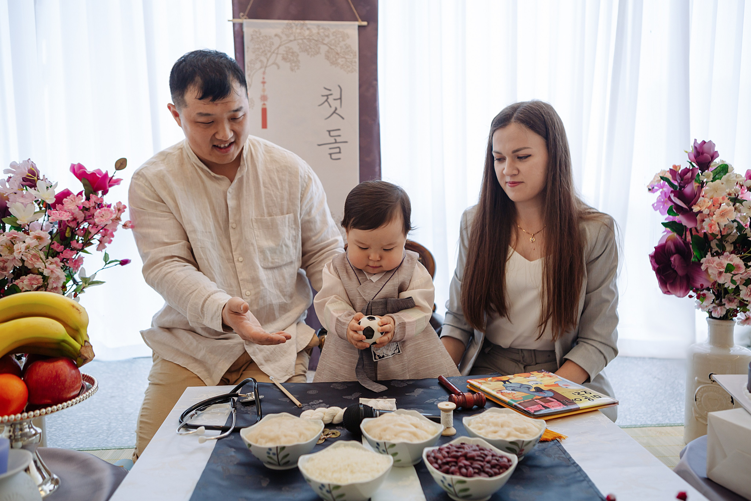 Тимофей в студии. Фотограф беременности, ньюборн и годовасиков в Корее Жанна Хан