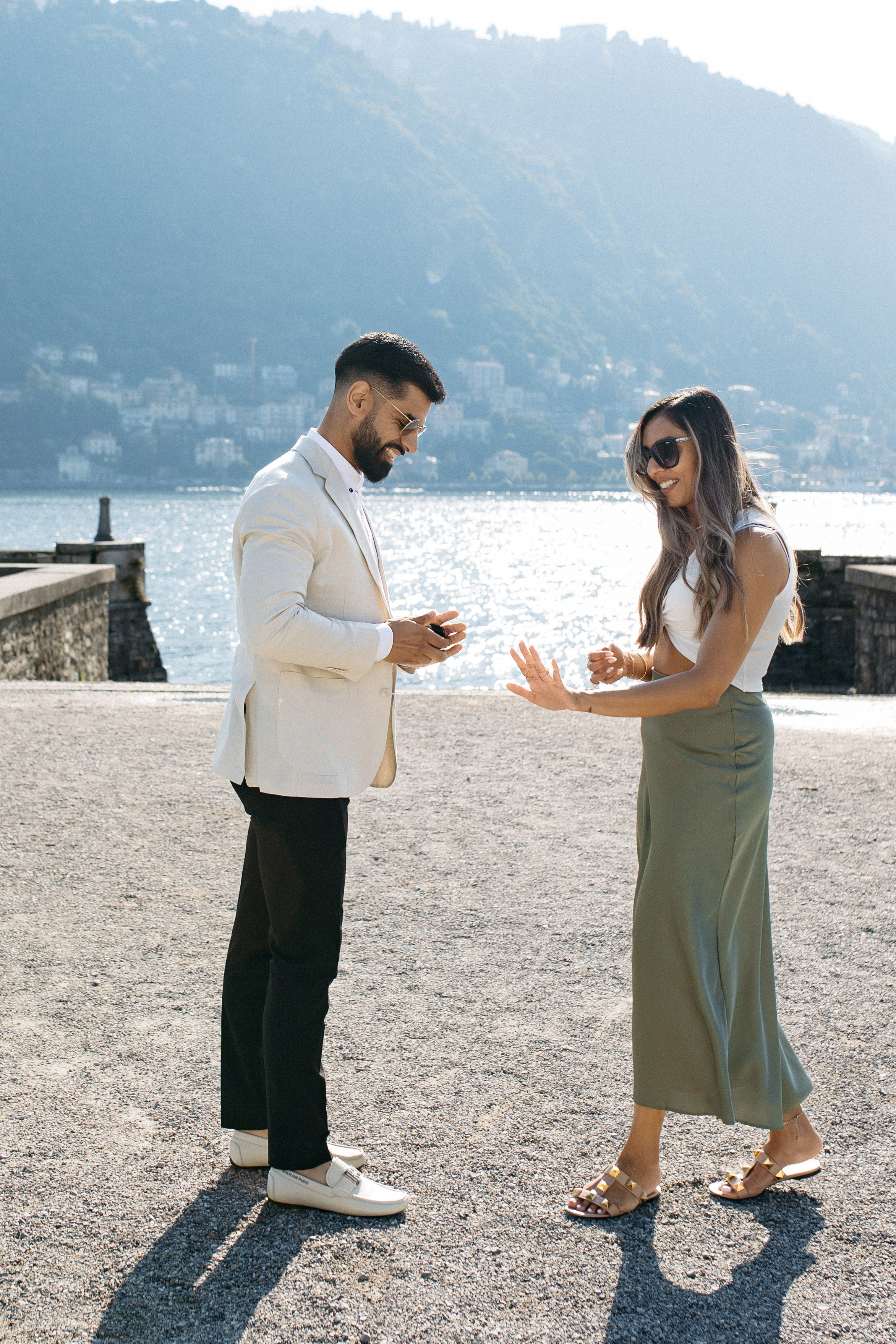 She said yes 💍. Wedding photographer in Italy