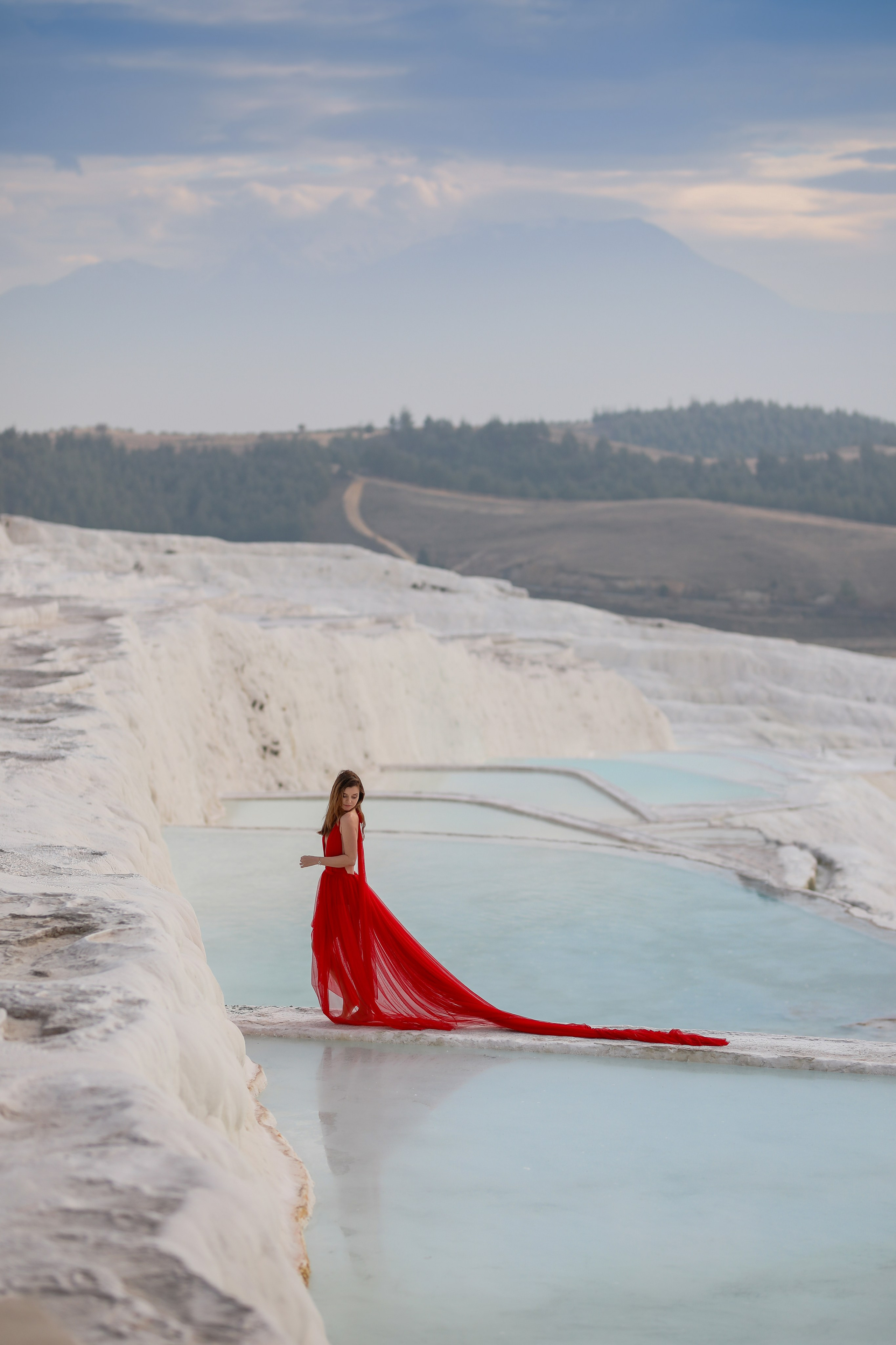 Photoshooting in Pamukkale. Photographer in Turkey, Antalya, Kemer, Belek, Side, Kas, Fethiye