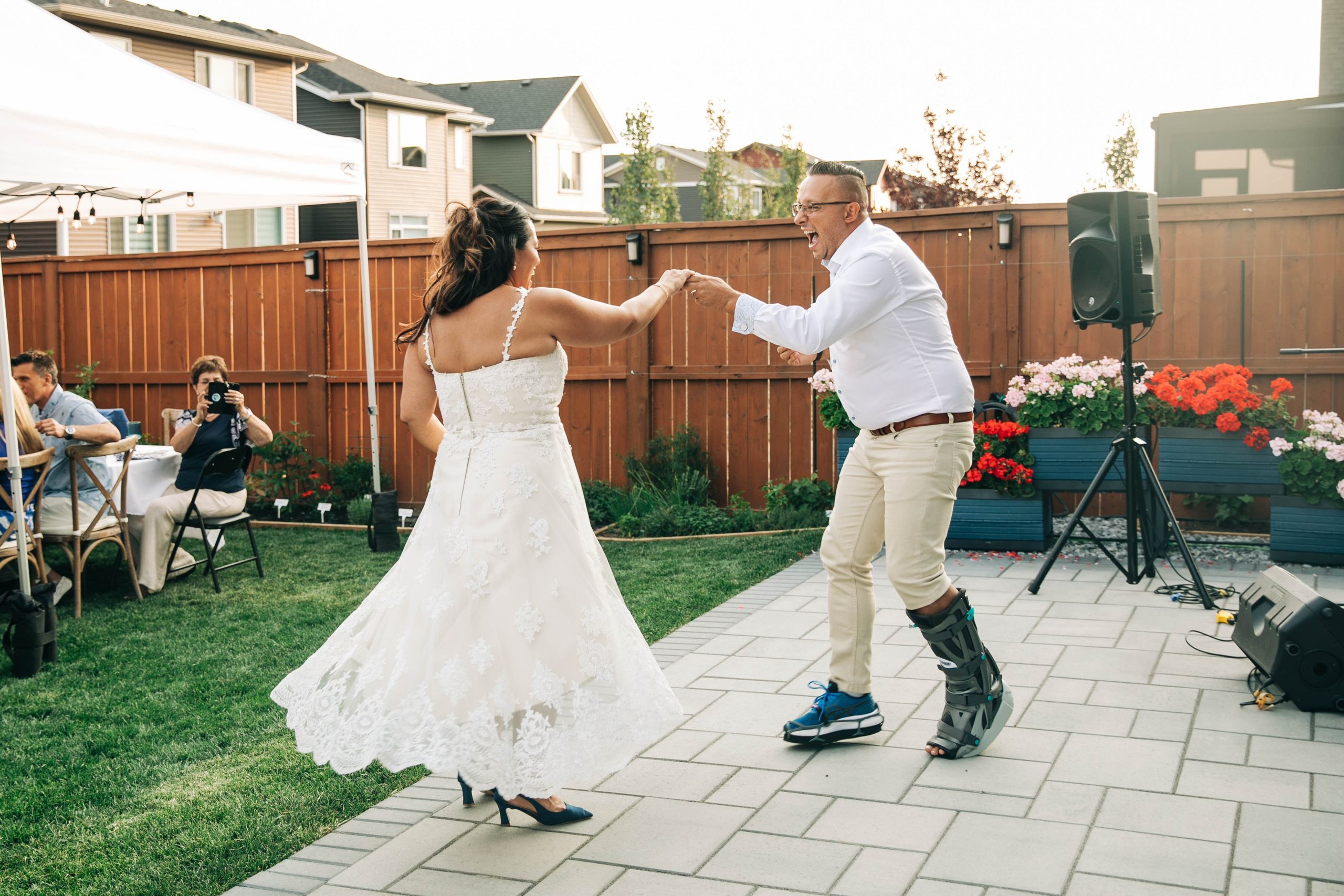 Pamela Backyard Wedding. Ching Li Photography