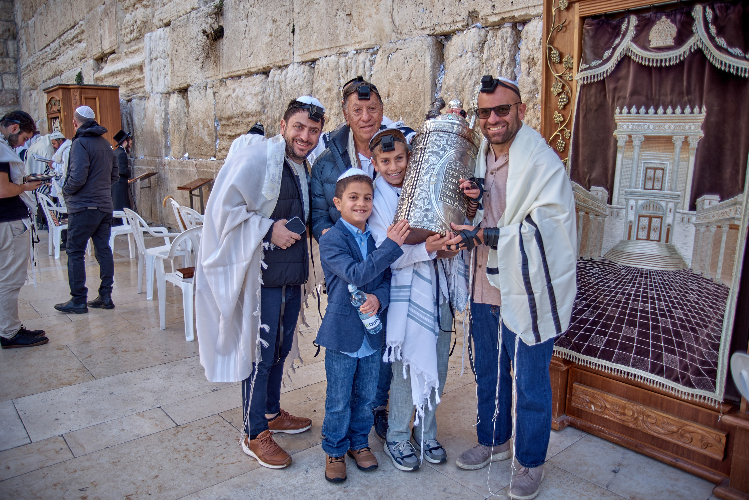 Bar Mitzvah ceremony at the Western Wall Jerusalem 
