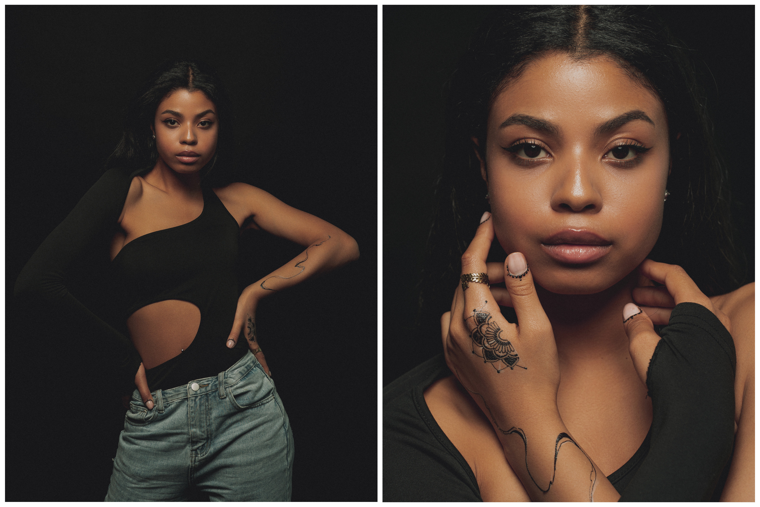 Porträtfotografie. Fotografie und Henna Kunst in Köln — Sylvette Loda