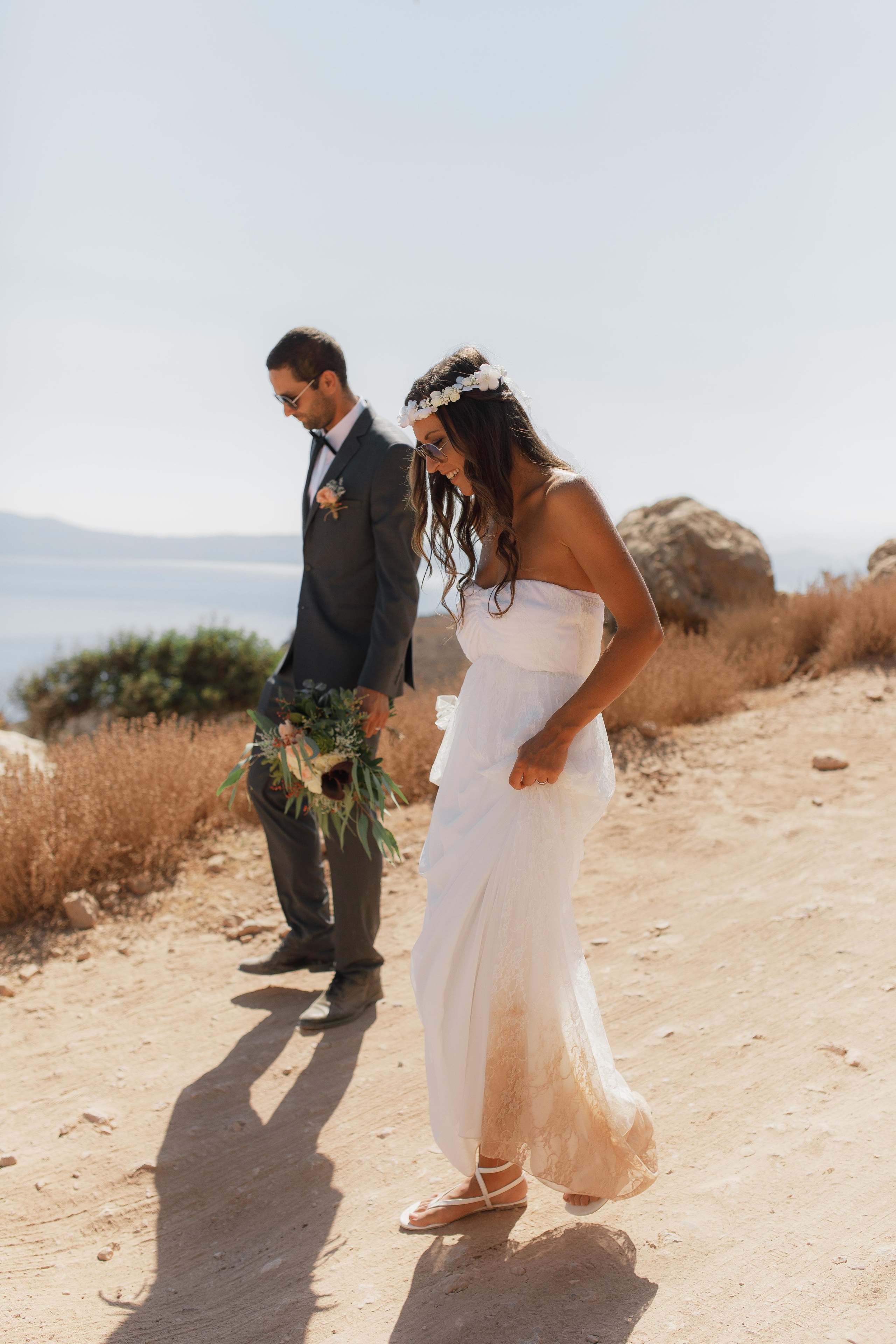 Marino & Steffi, Crete. Denny Savon — Photographer in Santorini | Weddings, Love Stories & Flying Dress