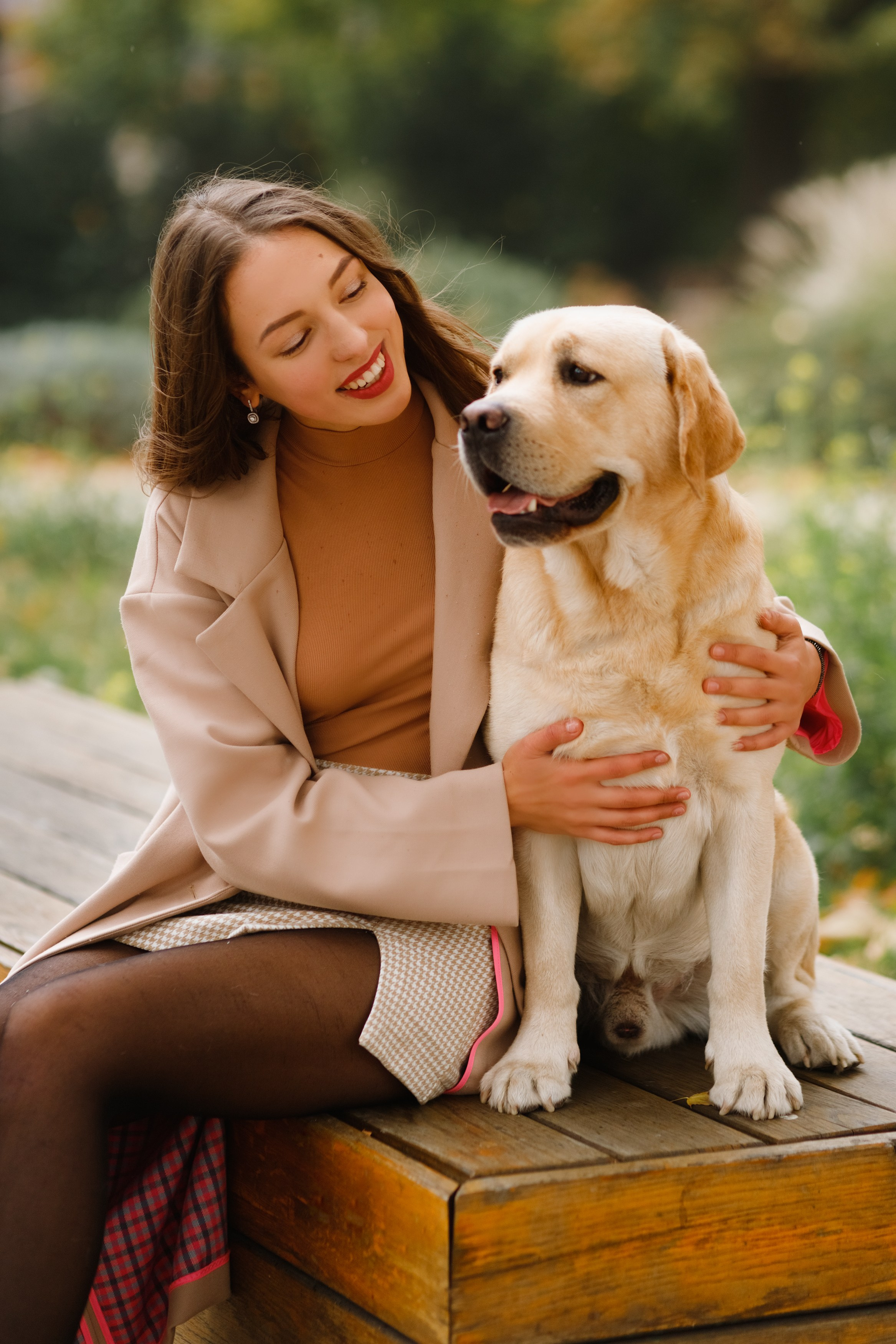 Katya & labrador. Kaja | fotograf psów we Wrocławiu