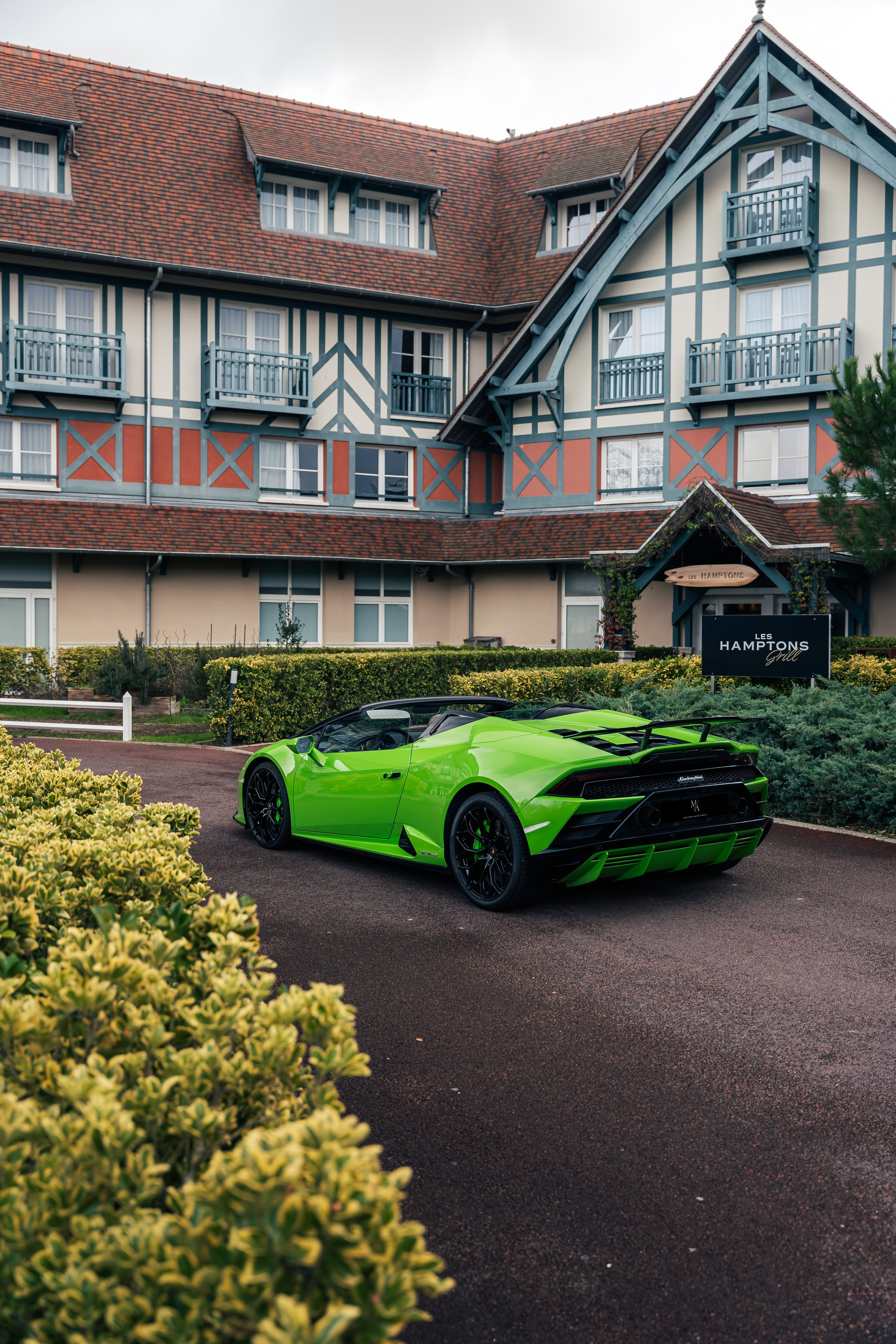Lamborghini Huracan Evo Spyder. Photographe de voitures à Paris — Vitalii Motruk