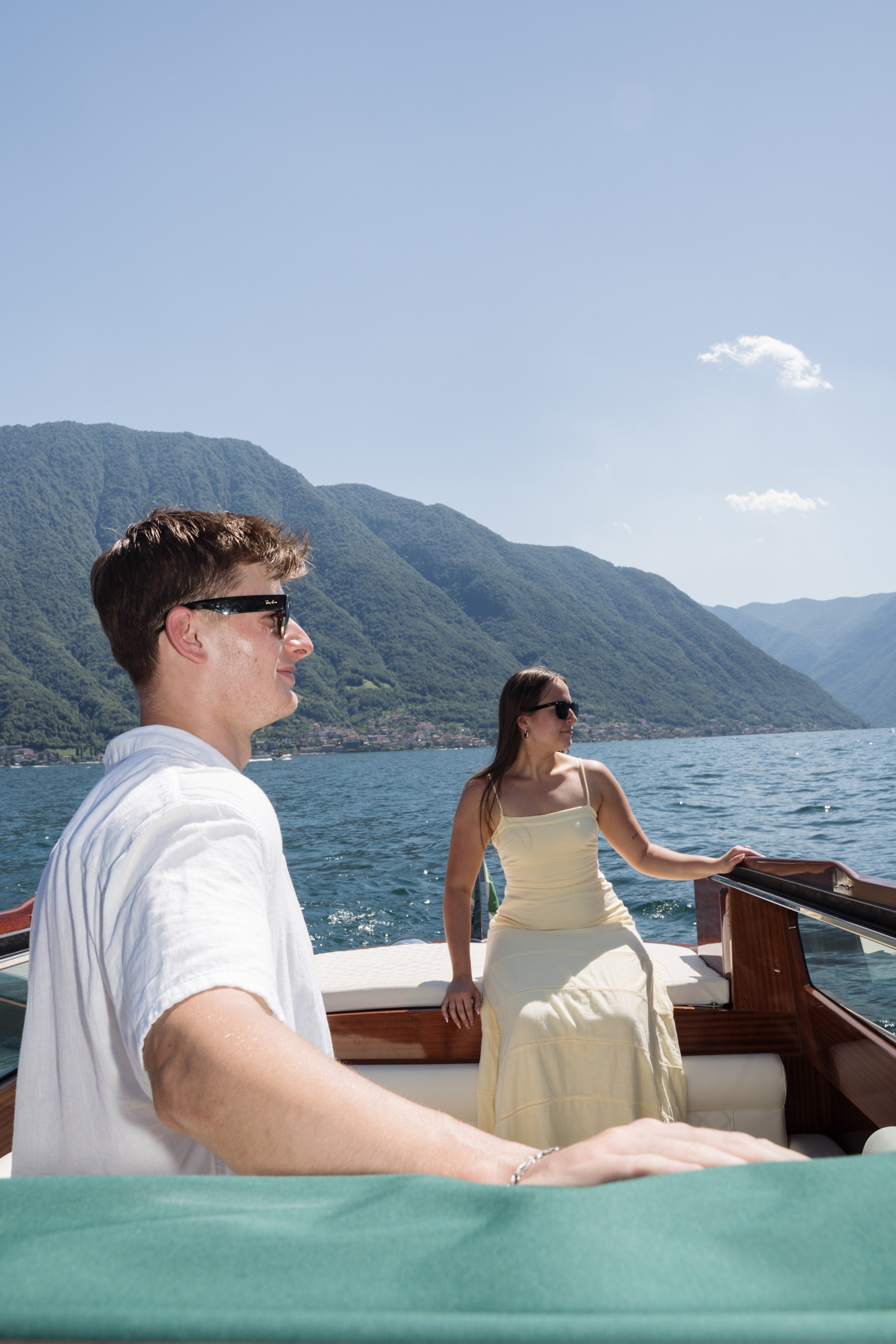 Boat Proposal in Lake Como. Lake Como Proposal Photographer | Surprise Proposals & Engagements