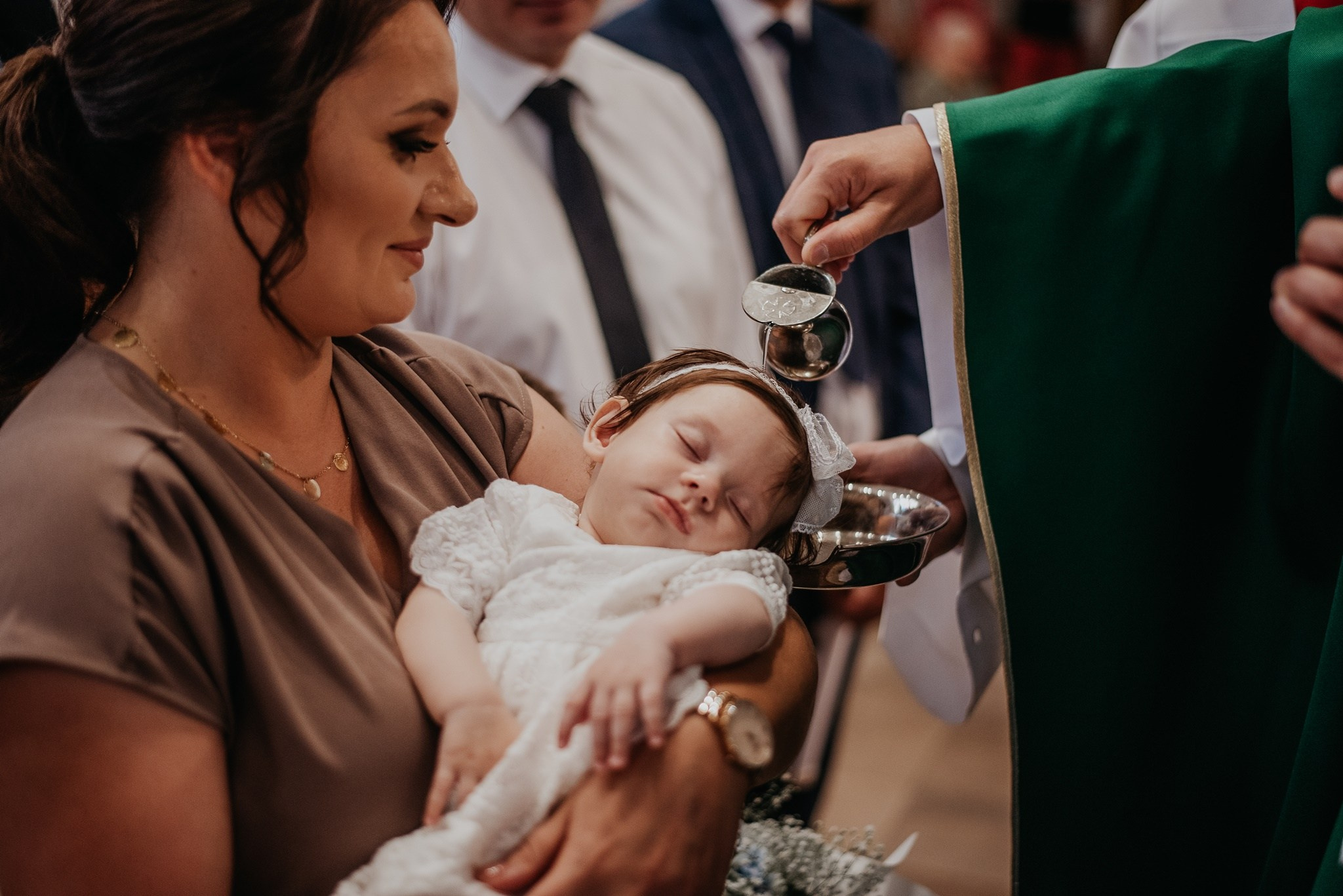 Chrzest Święty Klary. Dominika Strachacka Fotografia | Fotograf ślubny i rodzinny Opole Lubelskie Lublin