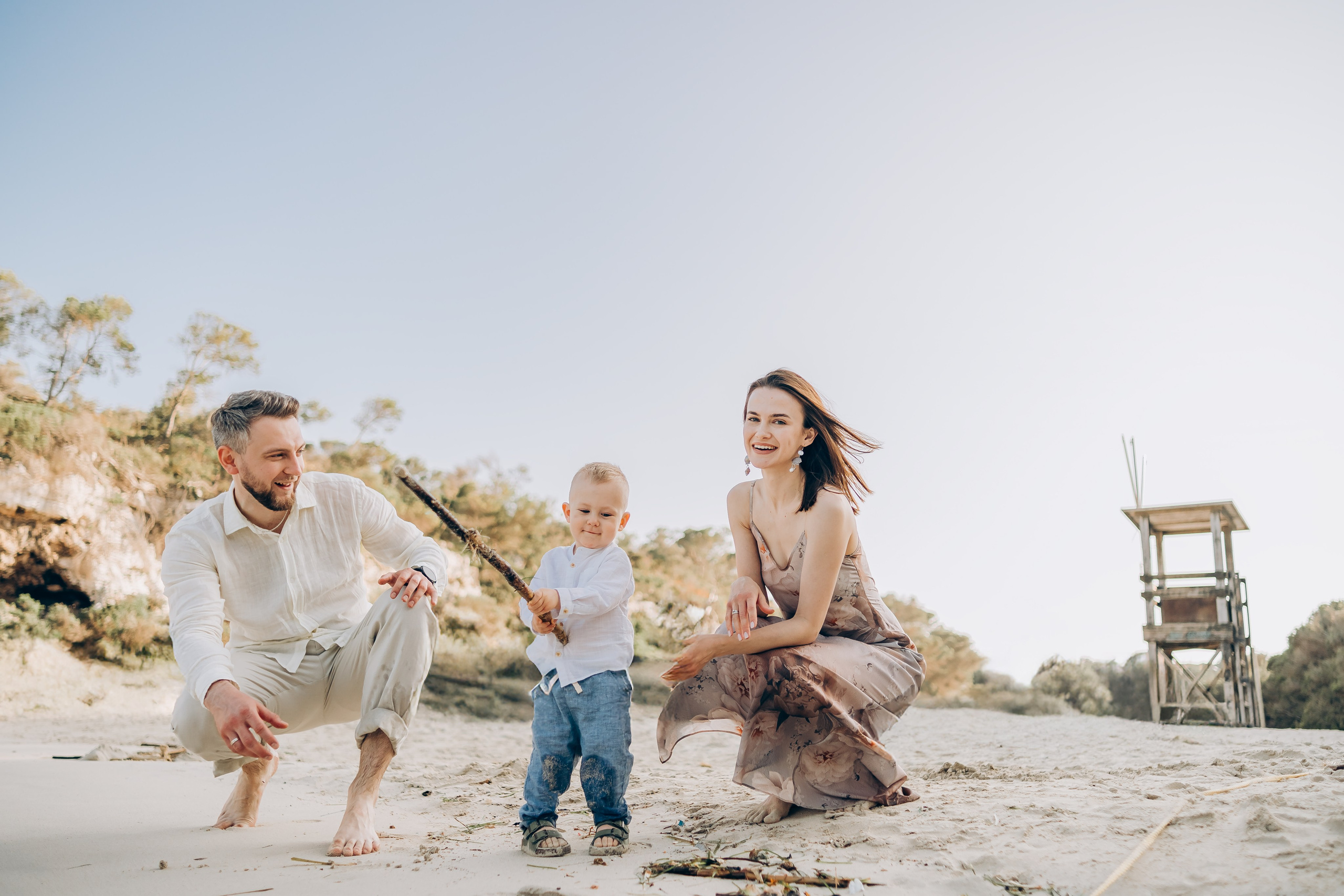 On the shore. Фотограф у Пальма де Майорка
