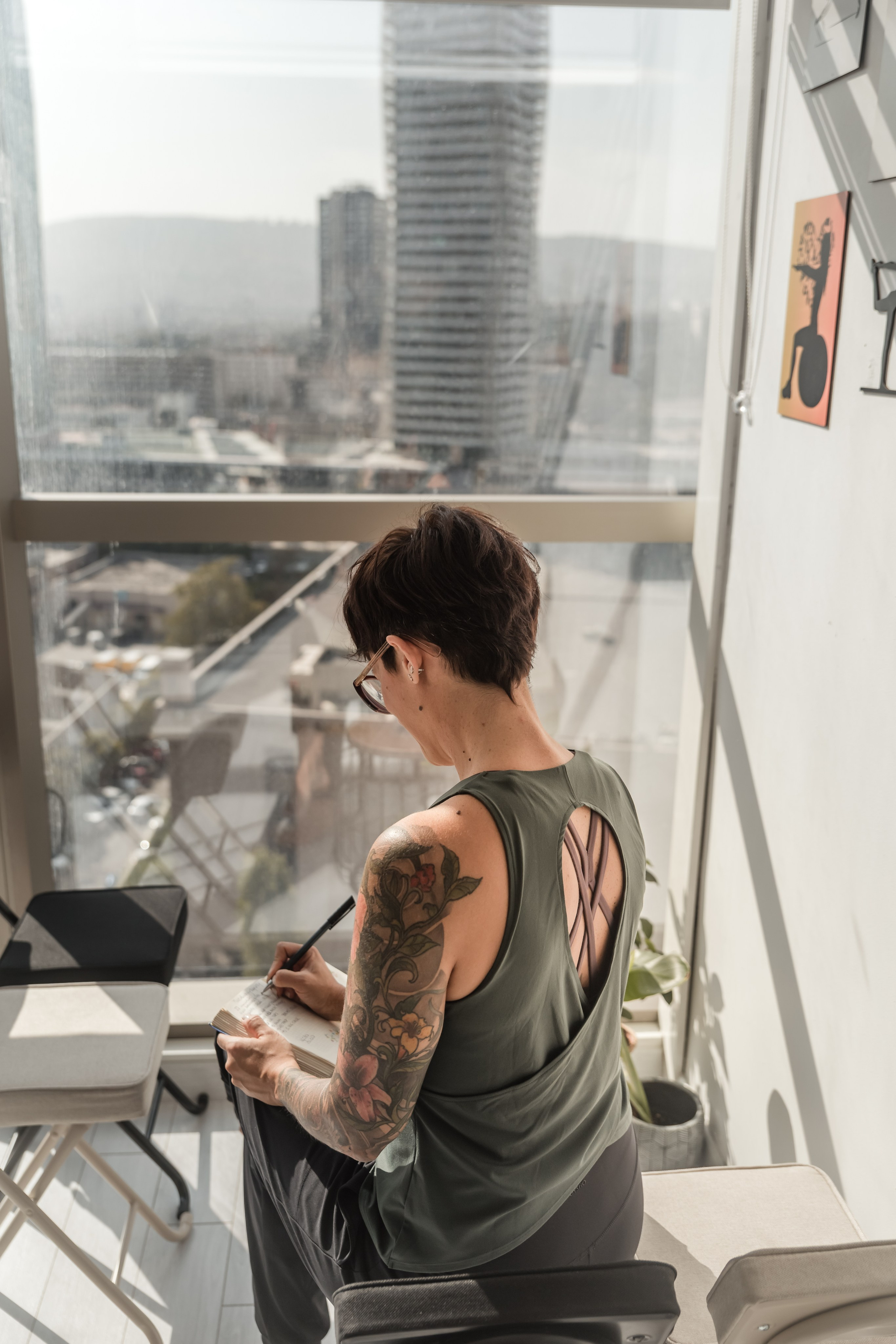 Photo session for a Pilates trainer