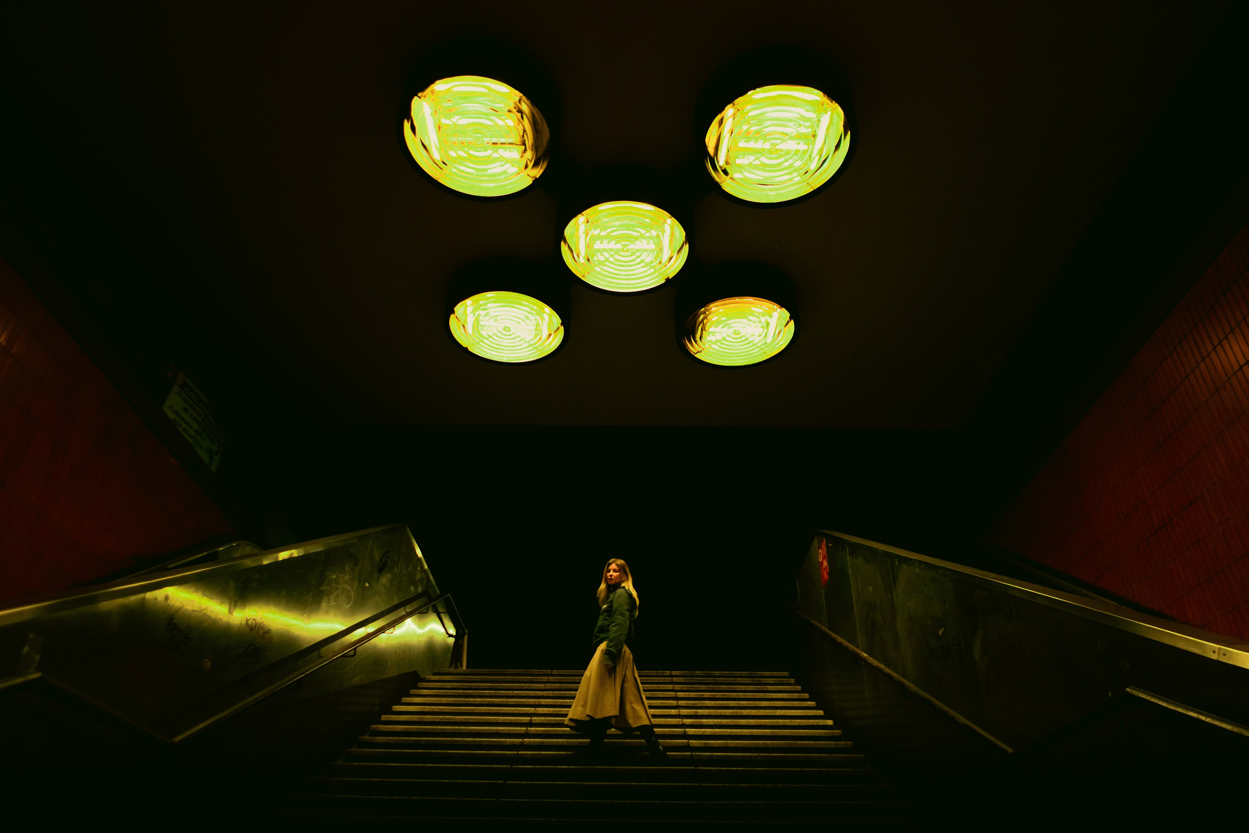 Architectural Portrait Photography at ZOB Underpass, Berlin | Anastasiia Kalinkina