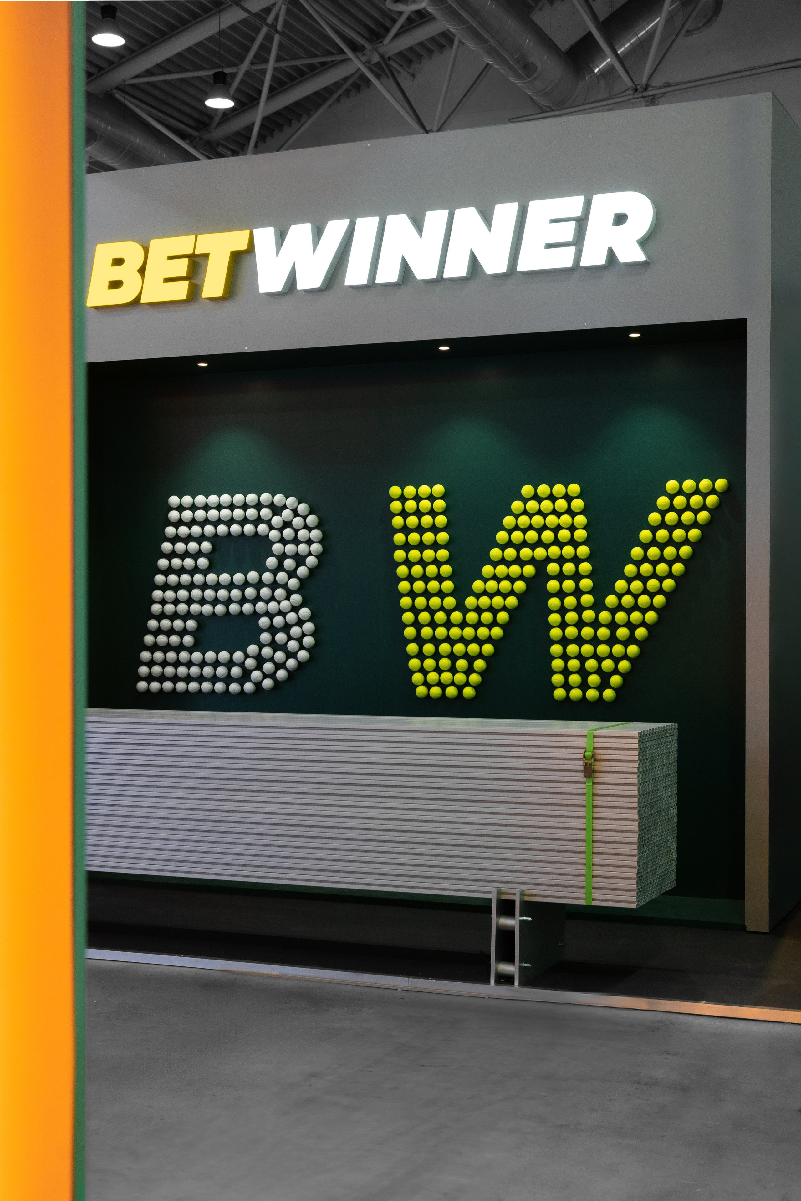 Bet Winner pavilion with bar counter at Sigma expo ROME 2025