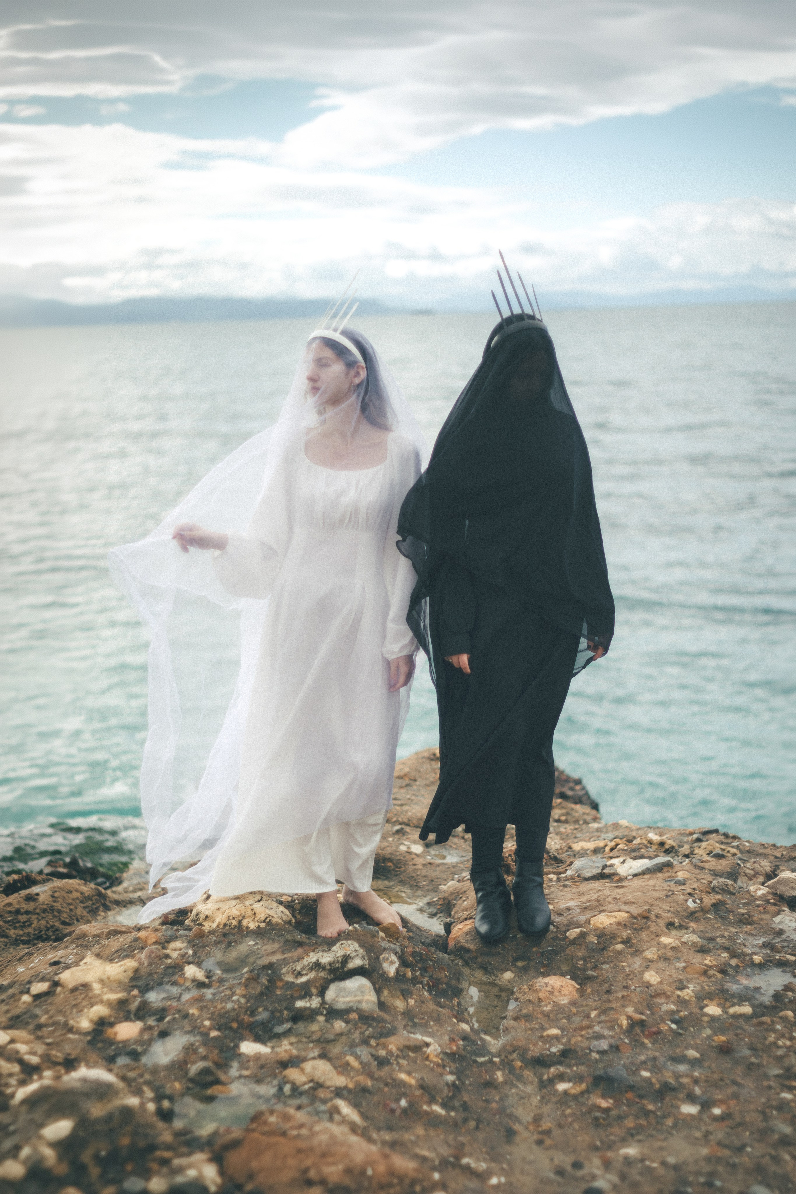 Light and Darkness with Aggeliki and Miriam. Photographer in Greece Kristina