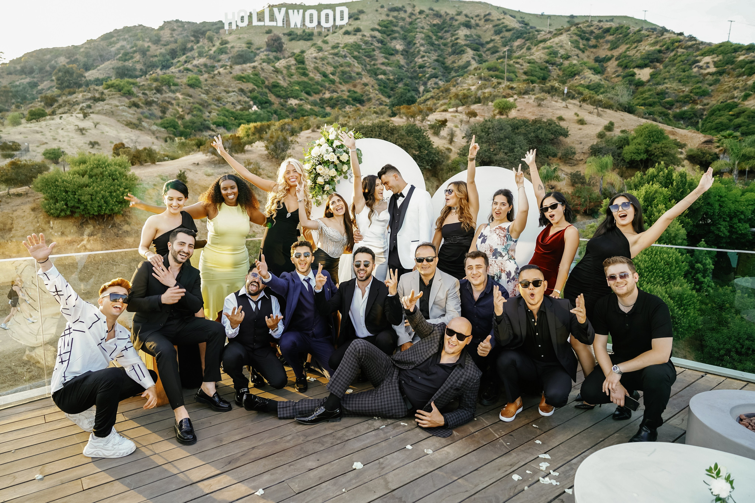 Wedding at the Hollywood Sign Venue, Los Angeles, California. Wedding Photography & Videography Team in California, Los Angeles, San Francisco, San Diego and Travel