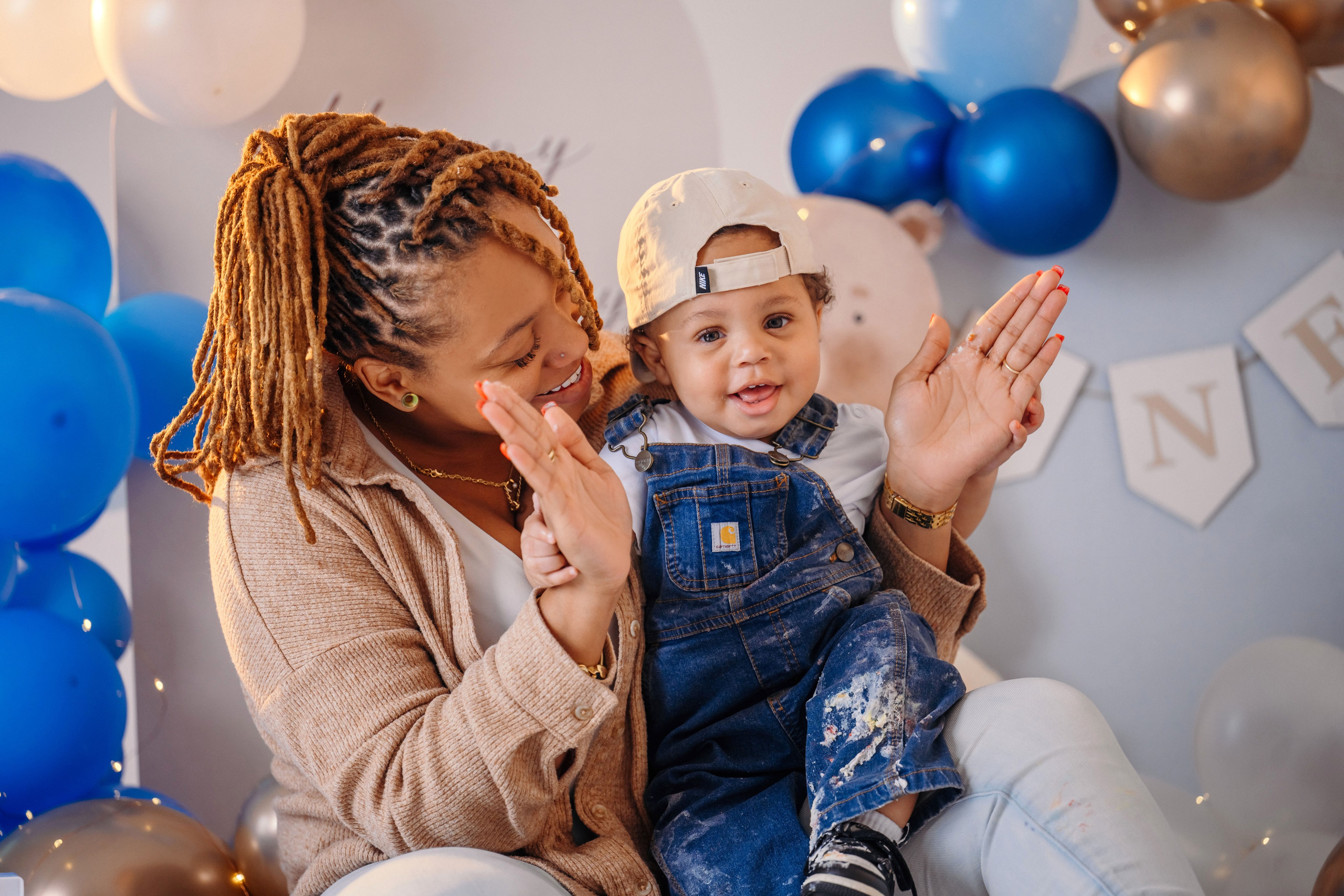 Happy Baby. Wedding, maternity and family photographer in Charlotte Tasha Minn